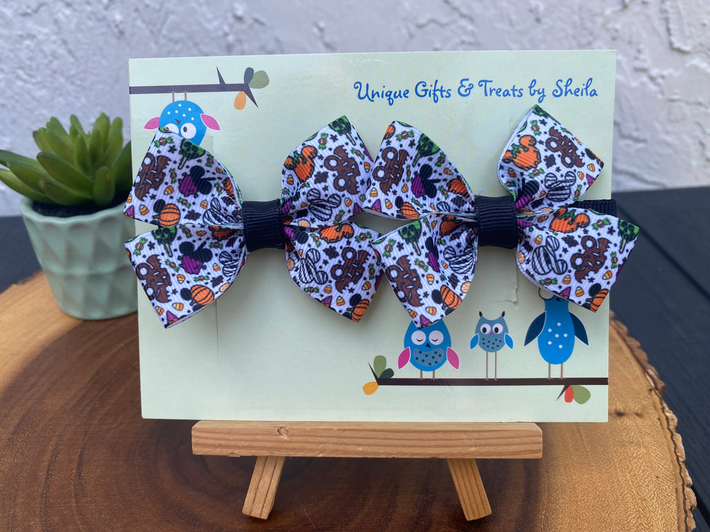 Disney Halloween Snacks Hairbows