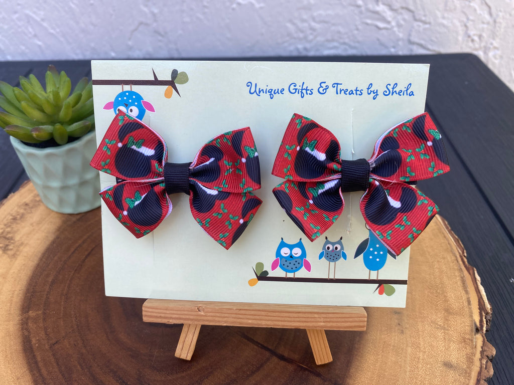 Mickey and Minnie Christmas Hairbows