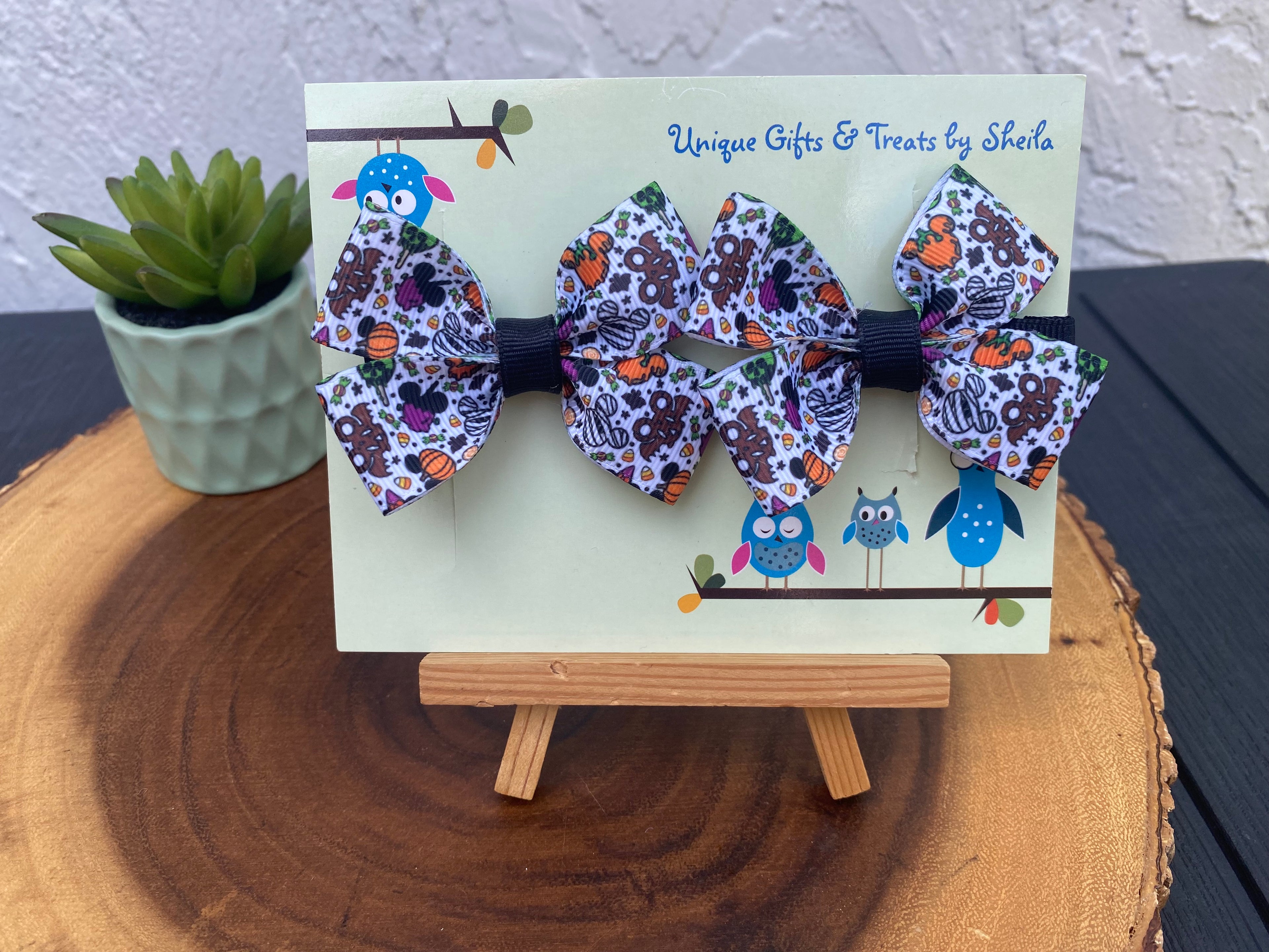 Disney Halloween Snacks Hairbows