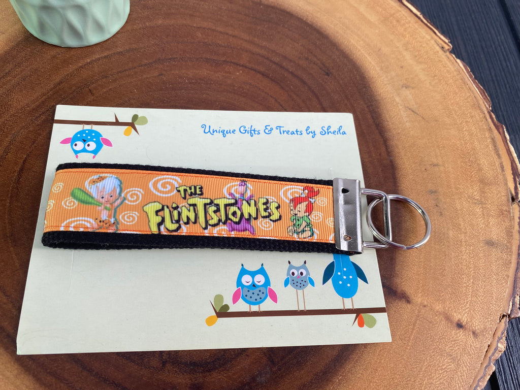 Caveman Family; Prehistoric Family Keychain; Keyfob