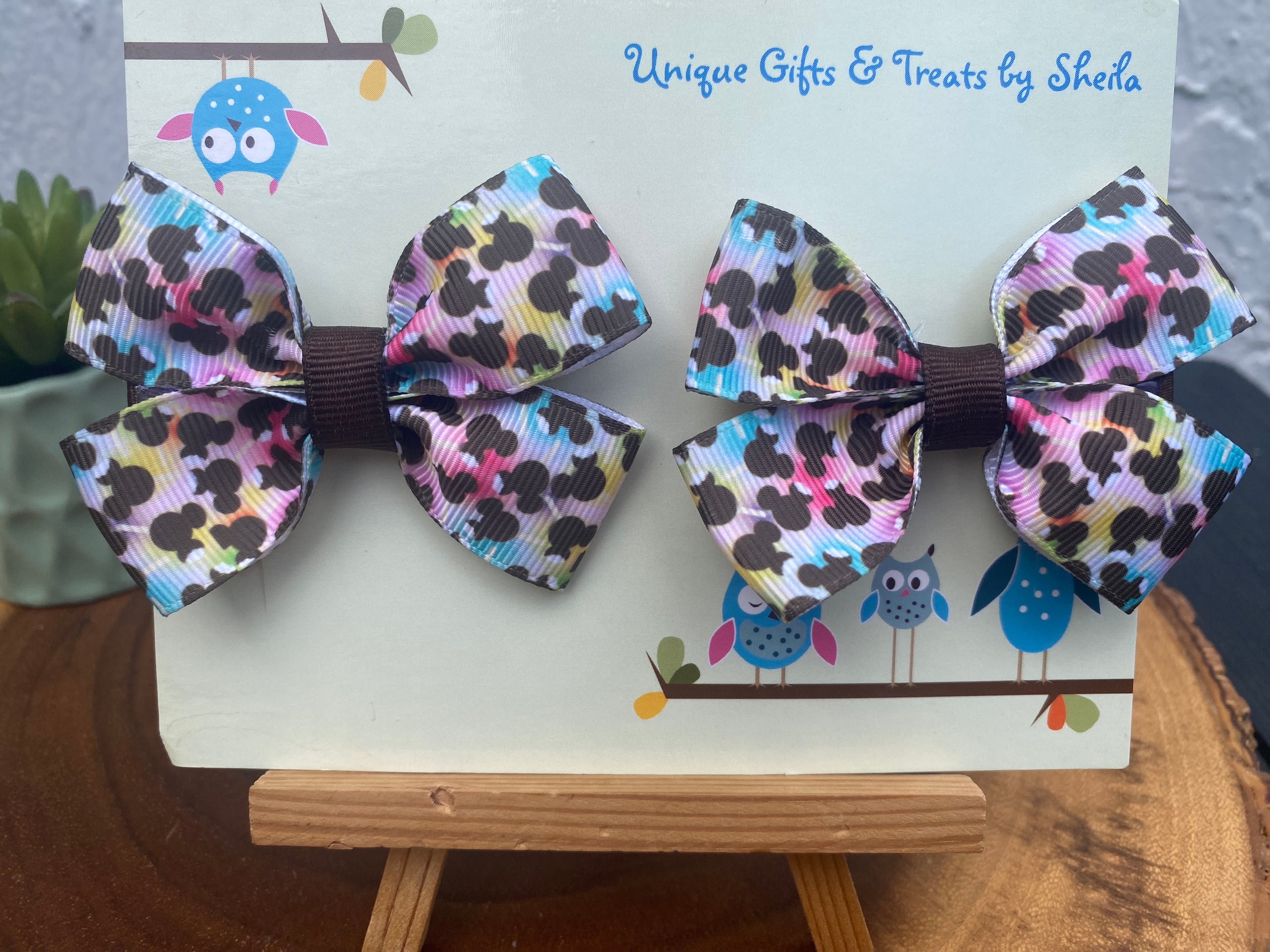 Disney Snacks; Ice Cream Bars Hairbows