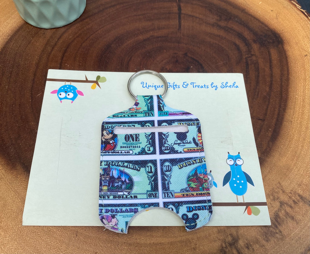 Disney Dollars Hand Sanitizer Holder