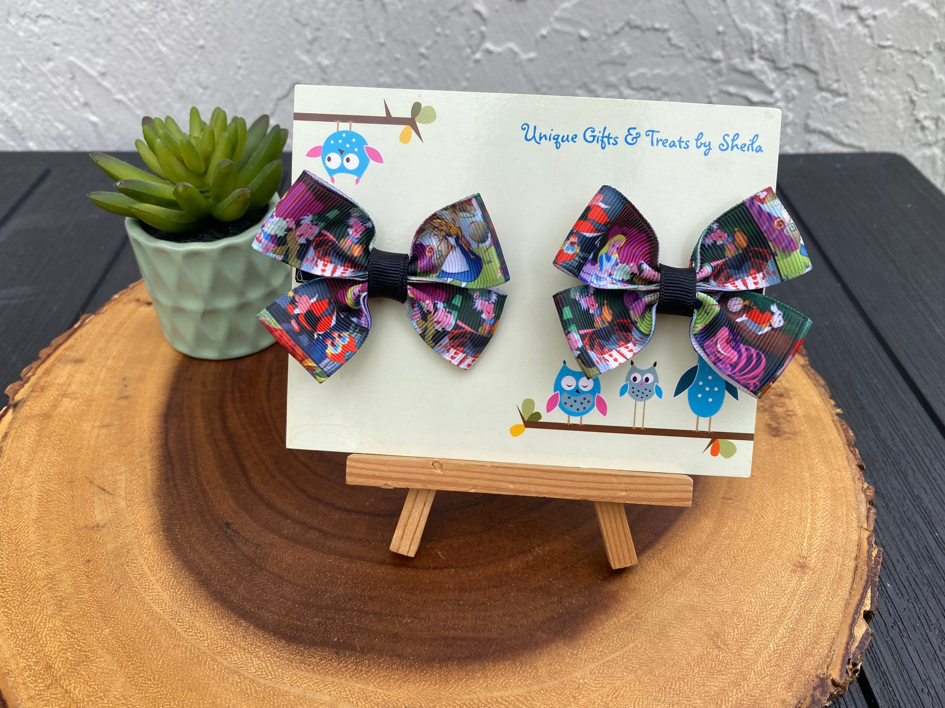 Alice in Wonderland Hairbows