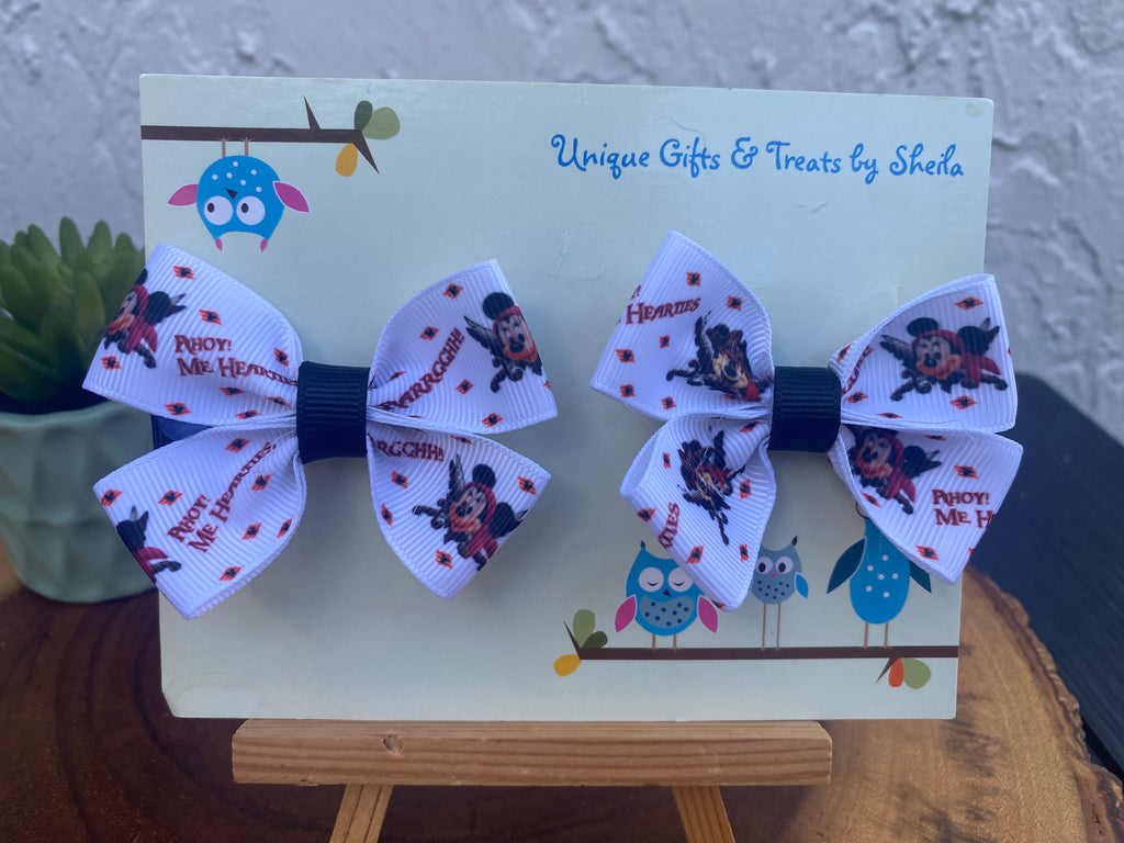 Disney Pirate Mickey Hairbows