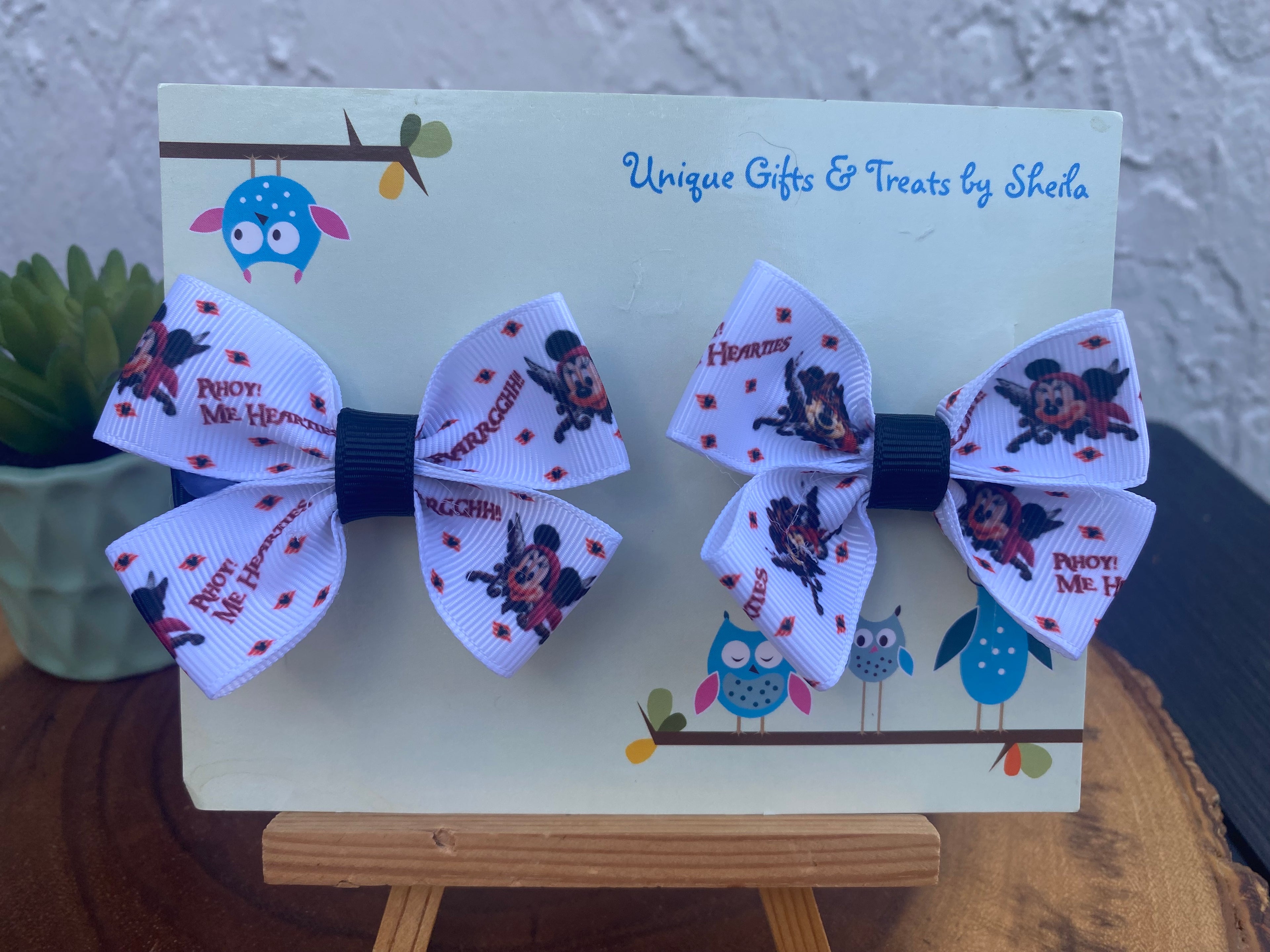 Disney Pirate Mickey Hairbows