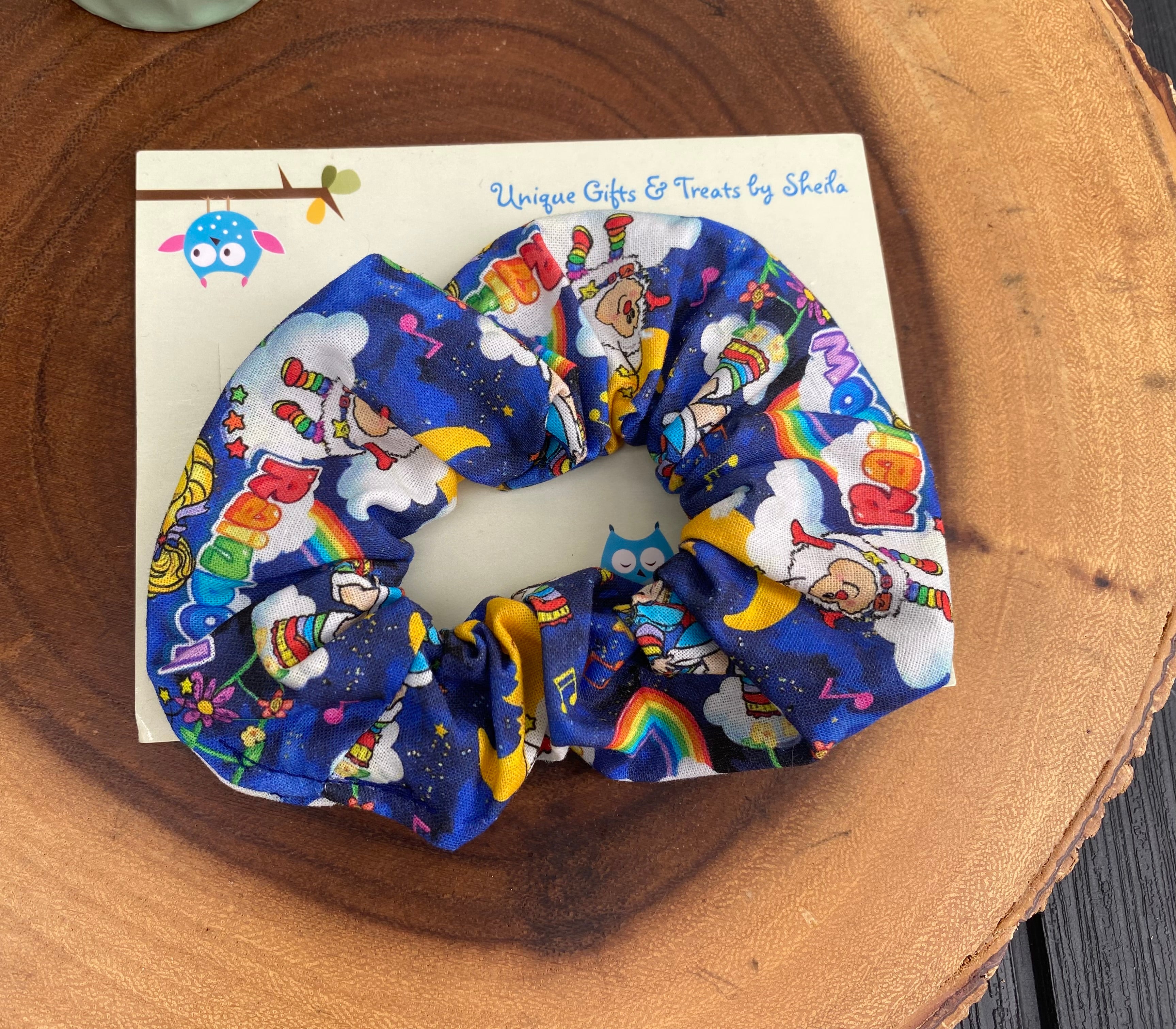 Rainbow Doll Scrunchie
