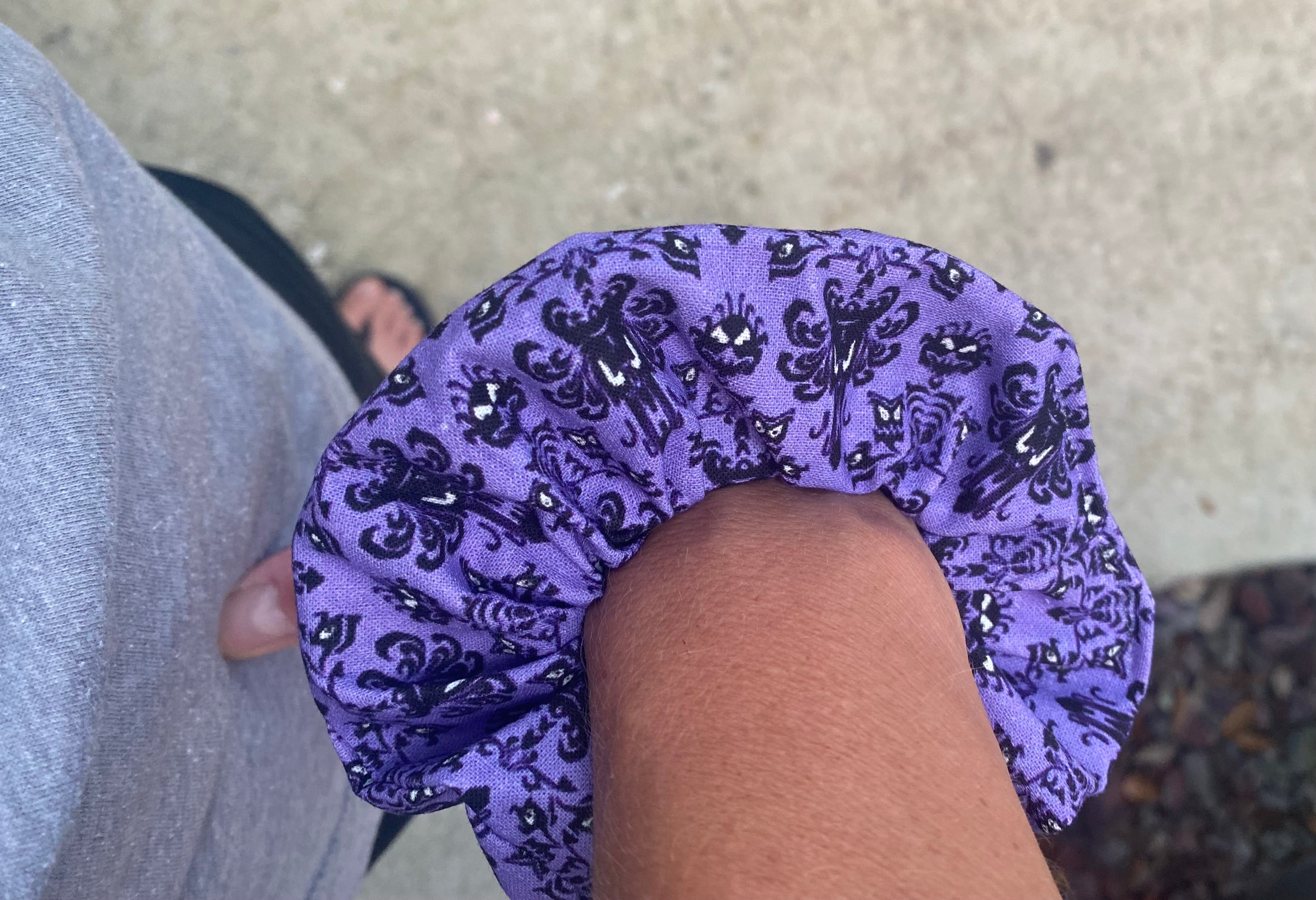 Haunted Mansion Wallpaper Scrunchie
