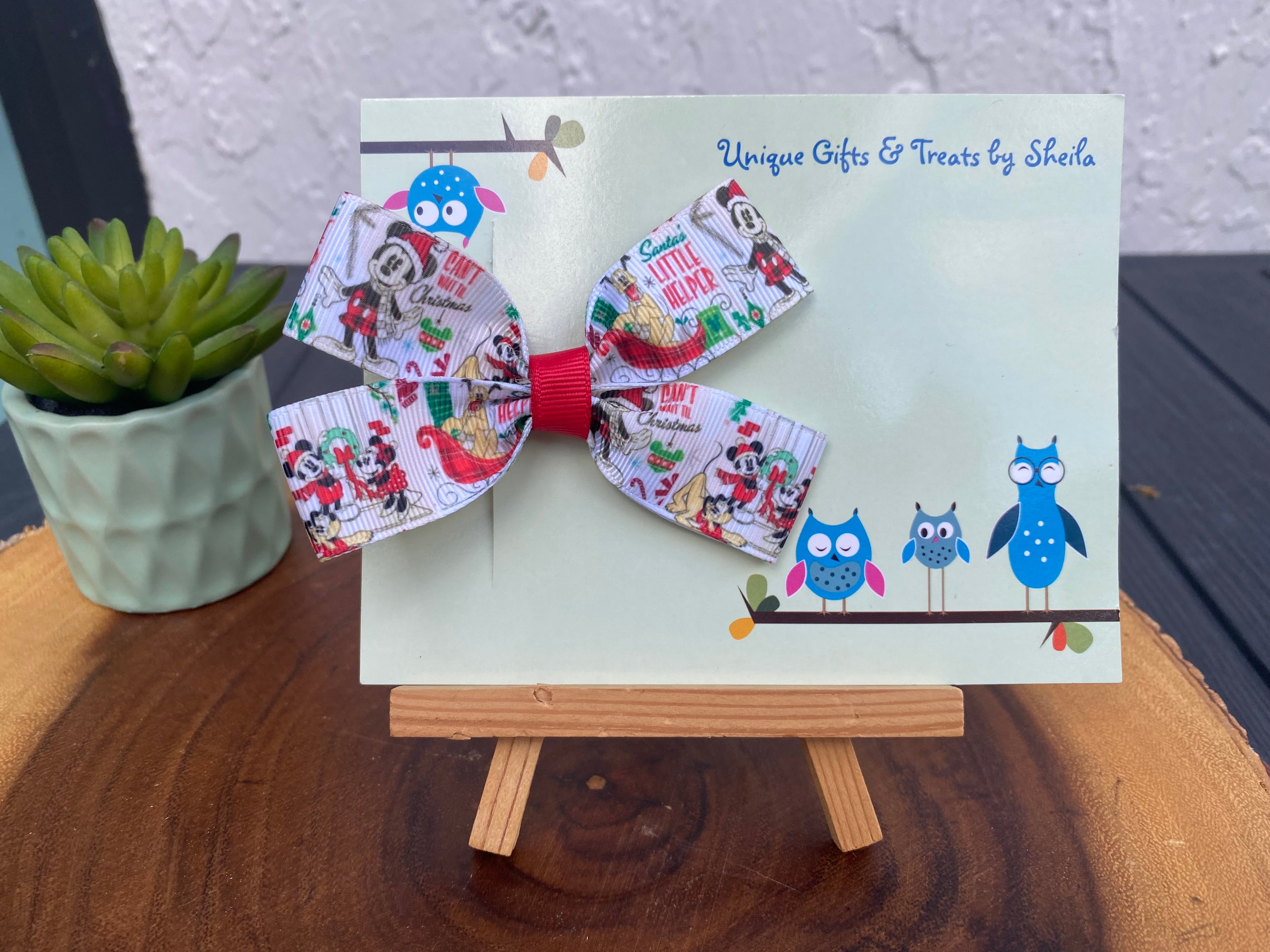 Disney; Santa’s Little Helper Hairbow