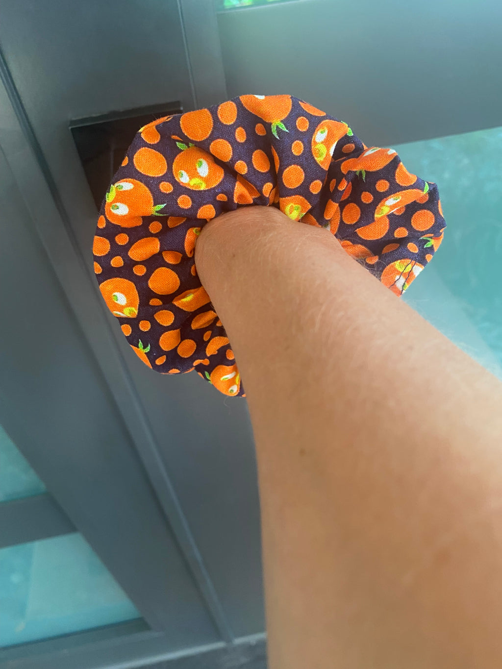 Orange Bird Scrunchie