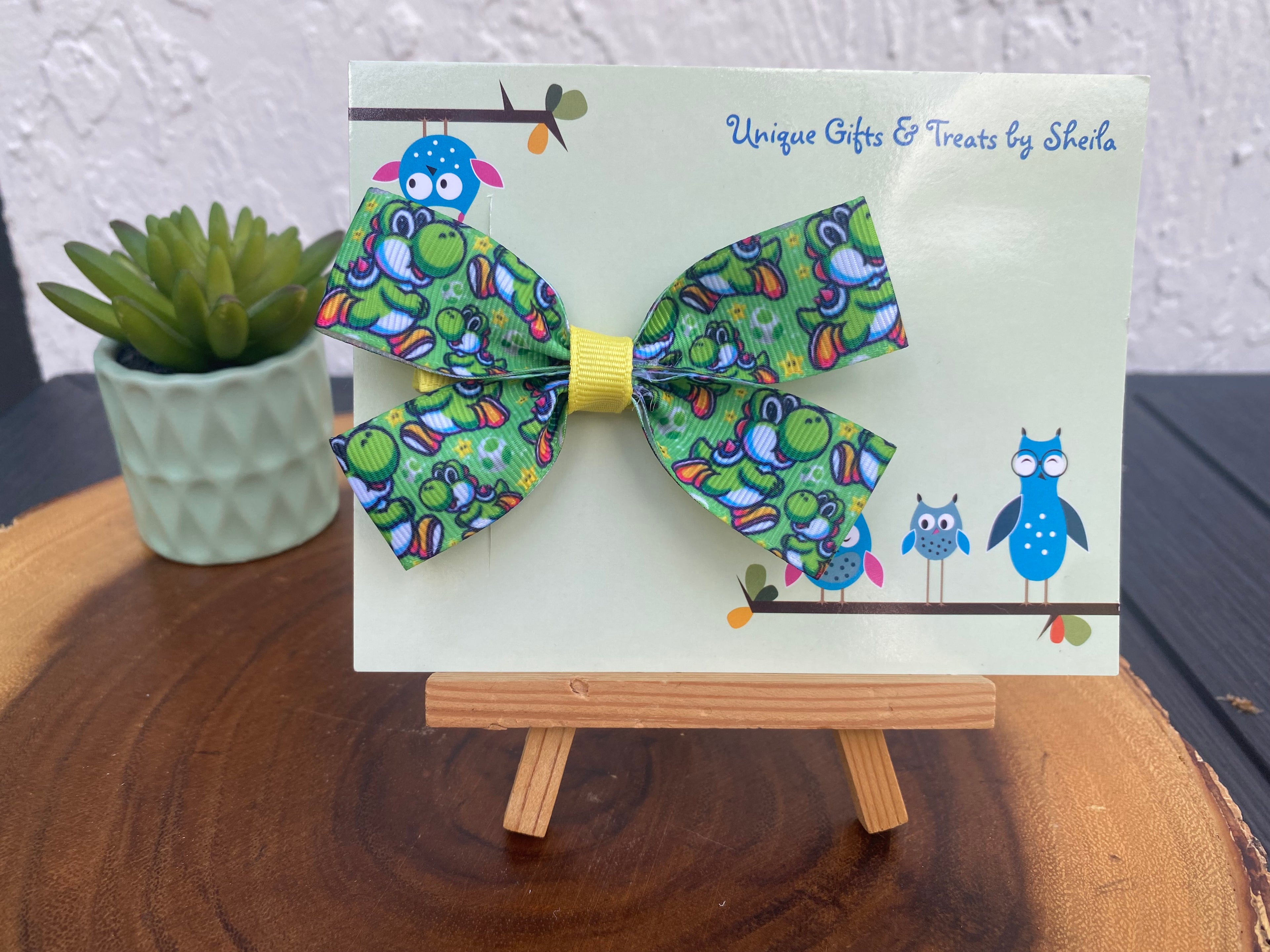 Video Game Dinosaur Hairbow