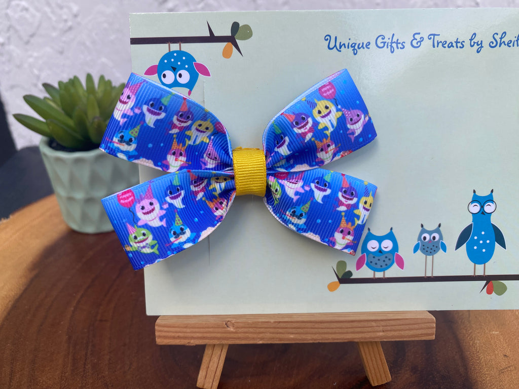 Party Sharks Hairbow