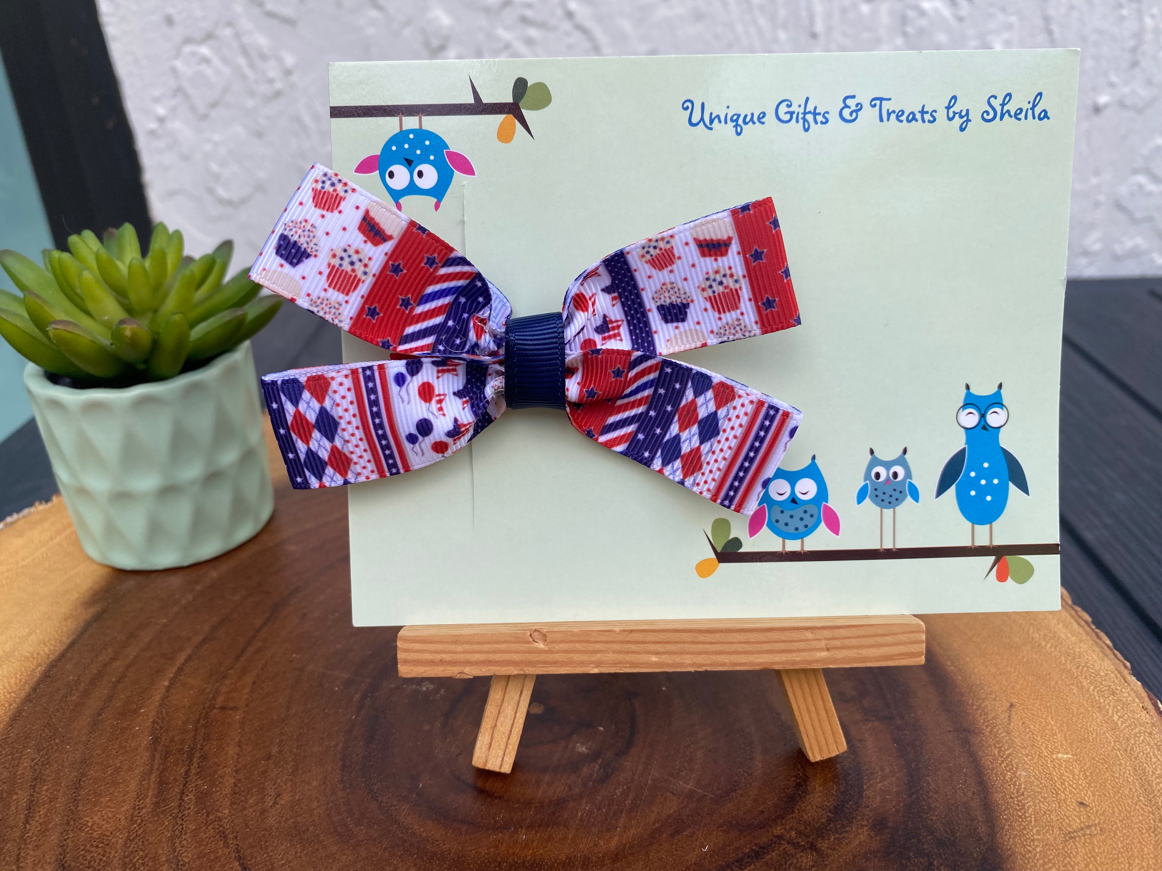 Patriotic; 4th of July Hairbow