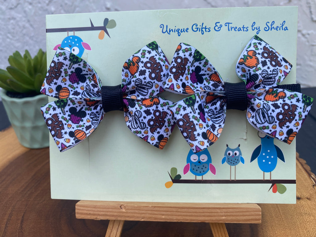 Disney Halloween Snacks Hairbows