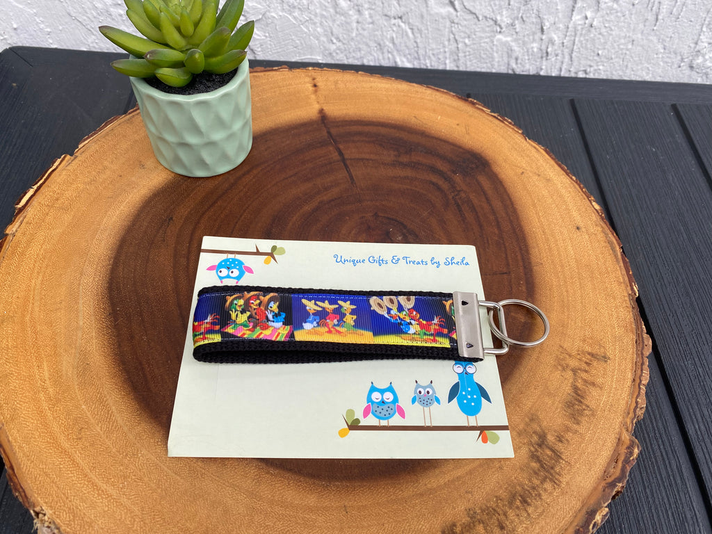 Three Caballeros Keychain;Keyfob