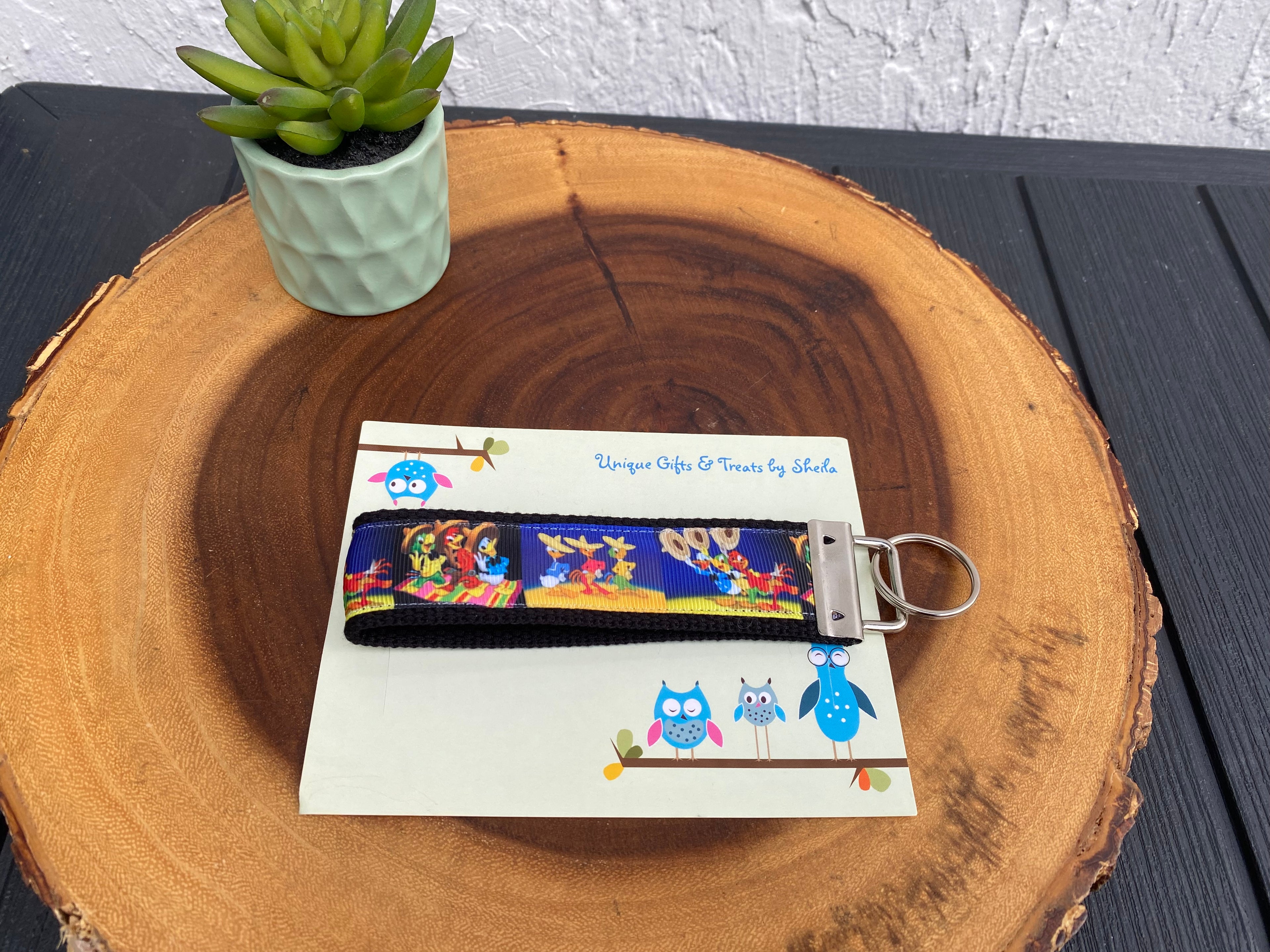 Three Caballeros Keychain;Keyfob