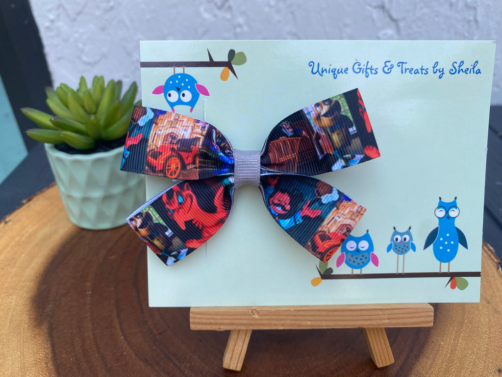 Mr Toad’s Wild Ride Hairbow