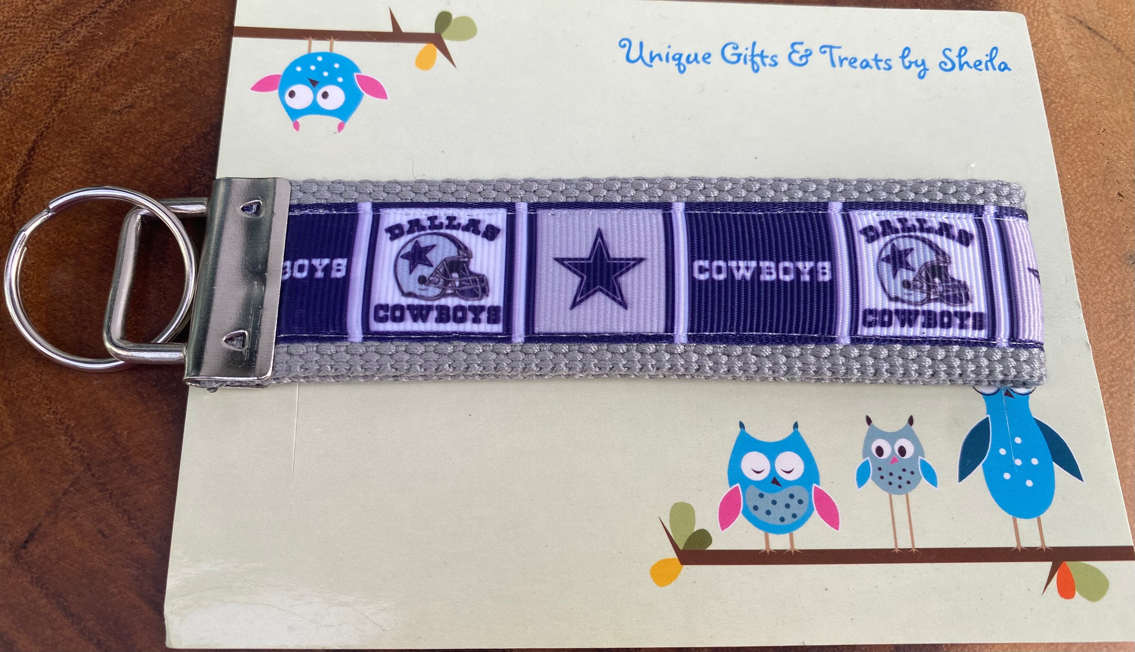 Football Keychain; Keyfob
