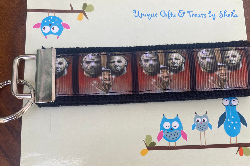 Halloween; Scary Movie; Jason, Michael, Freddy Keychain; Keyfob
