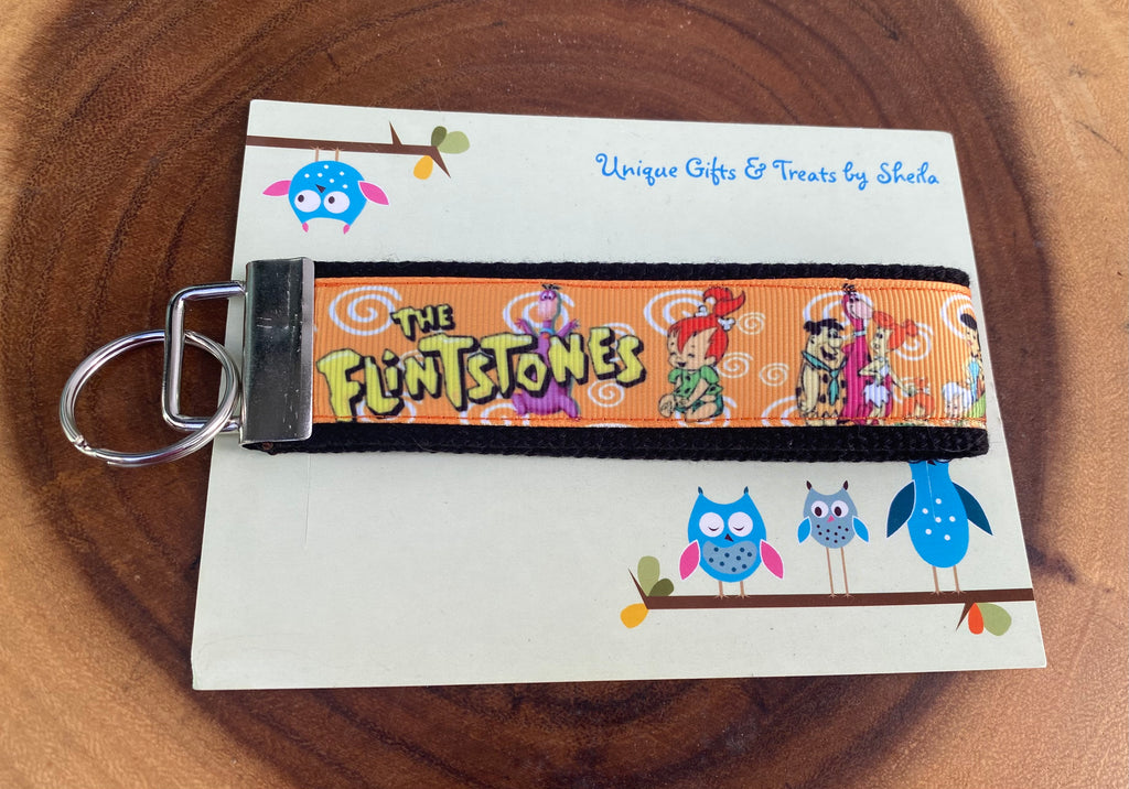 Caveman Family; Prehistoric Family Keychain; Keyfob