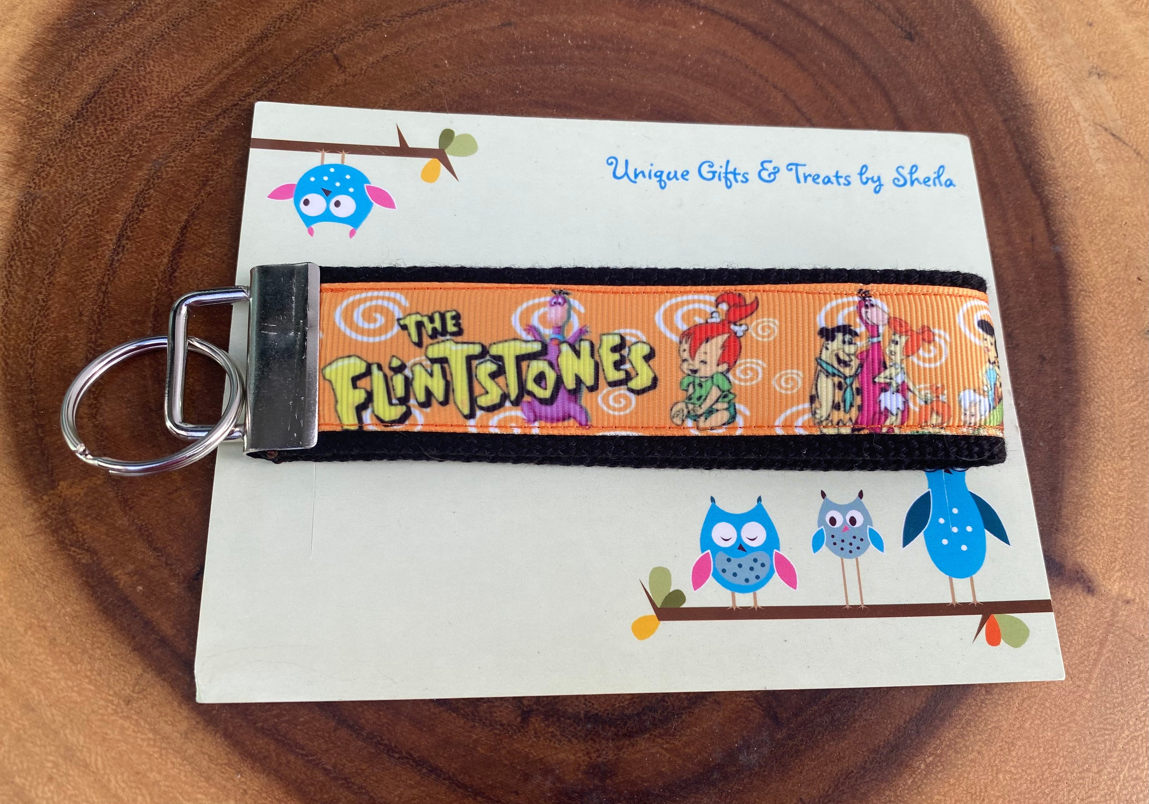 Caveman Family; Prehistoric Family Keychain; Keyfob