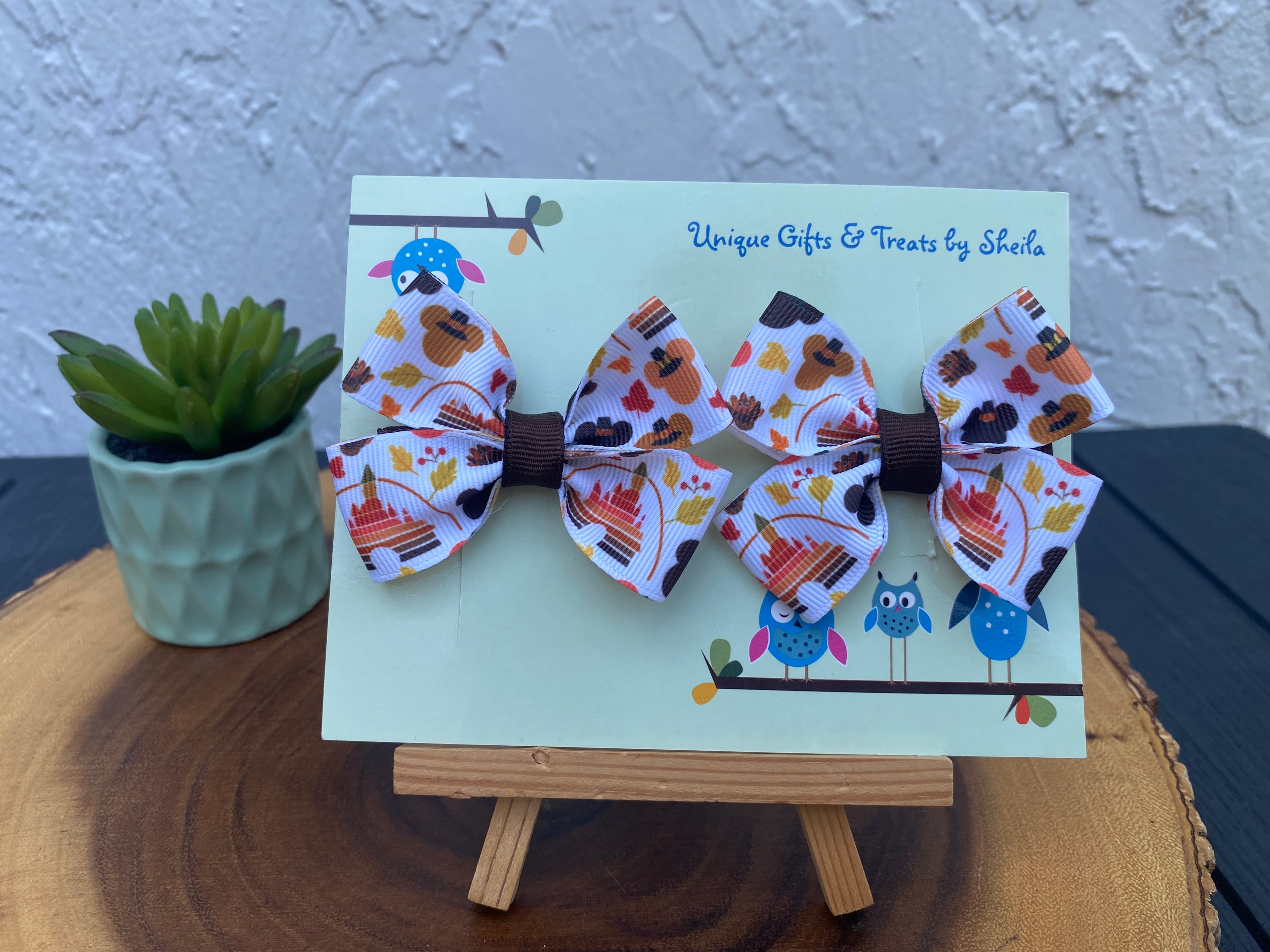 Disney Autumn Hairbows; Fall Hairbows