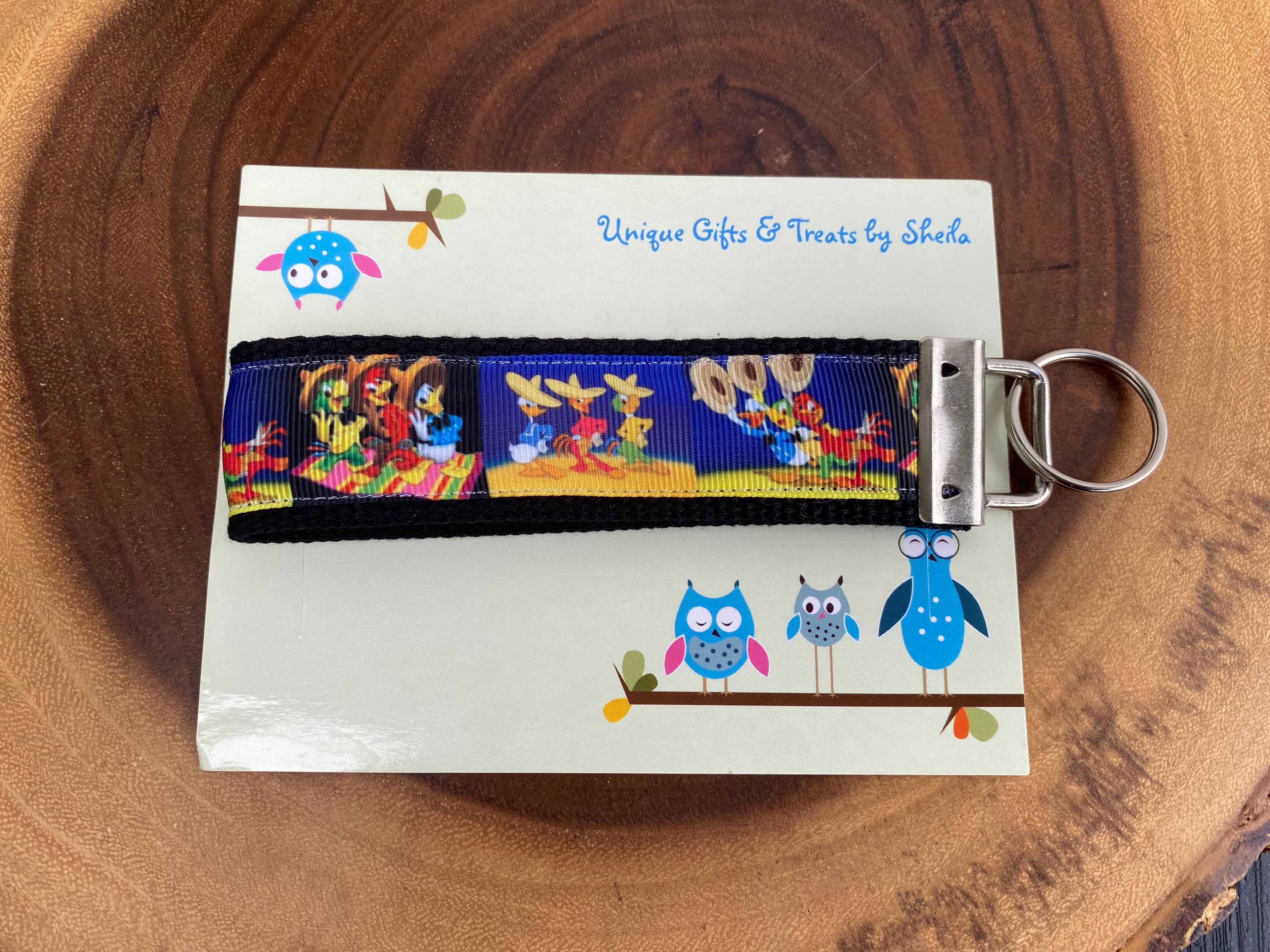 Three Caballeros Keychain;Keyfob