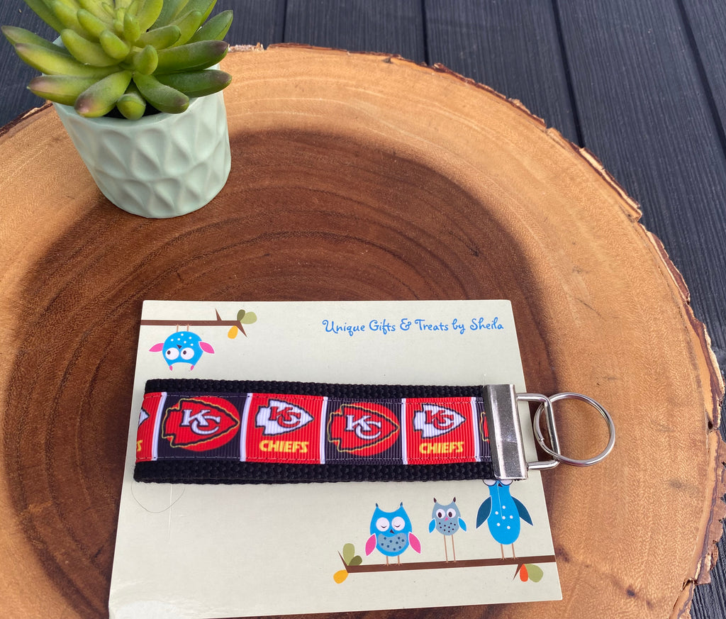 Football Keychain; Keyfob