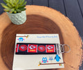 Football Keychain; Keyfob
