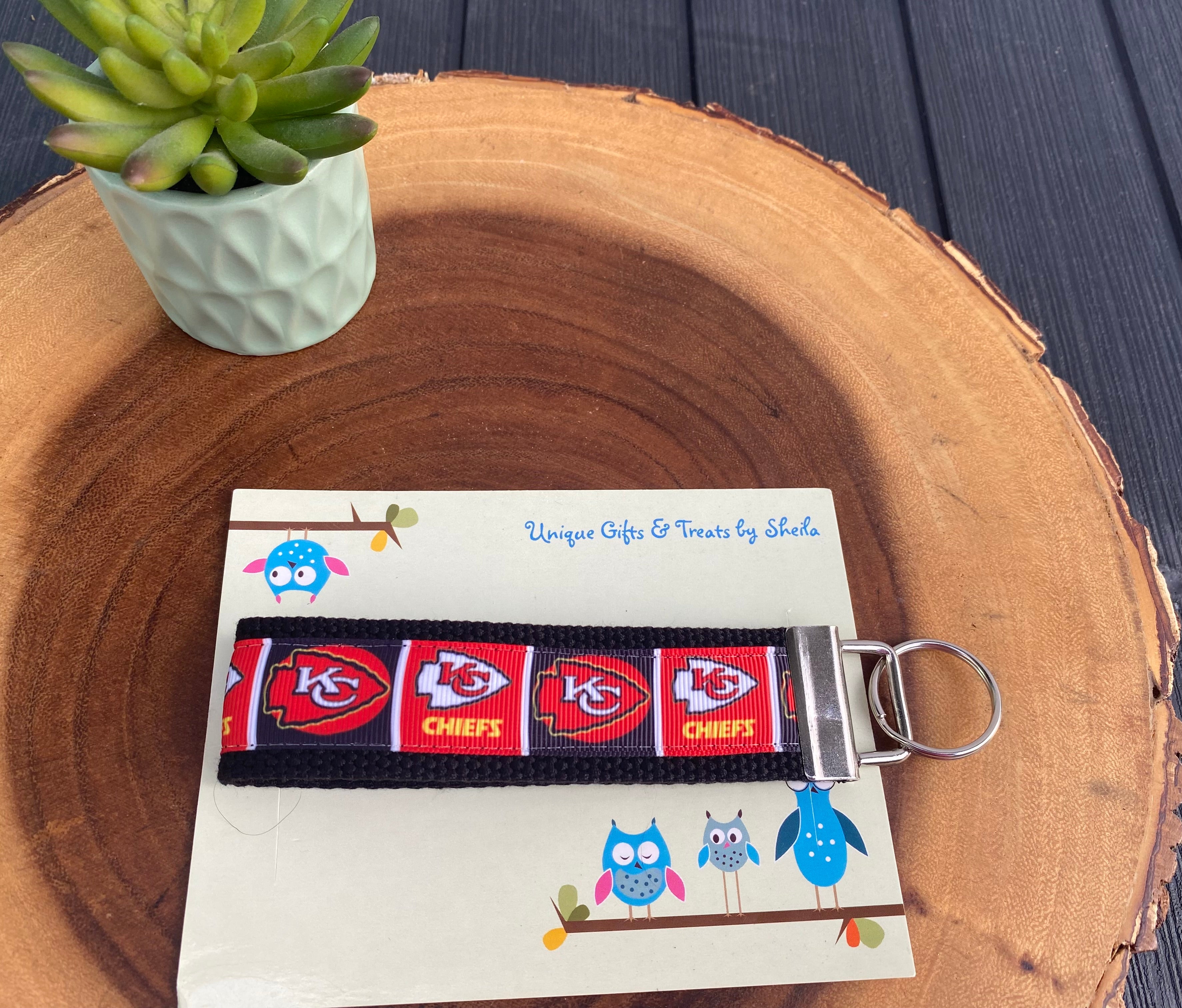 Football Keychain; Keyfob