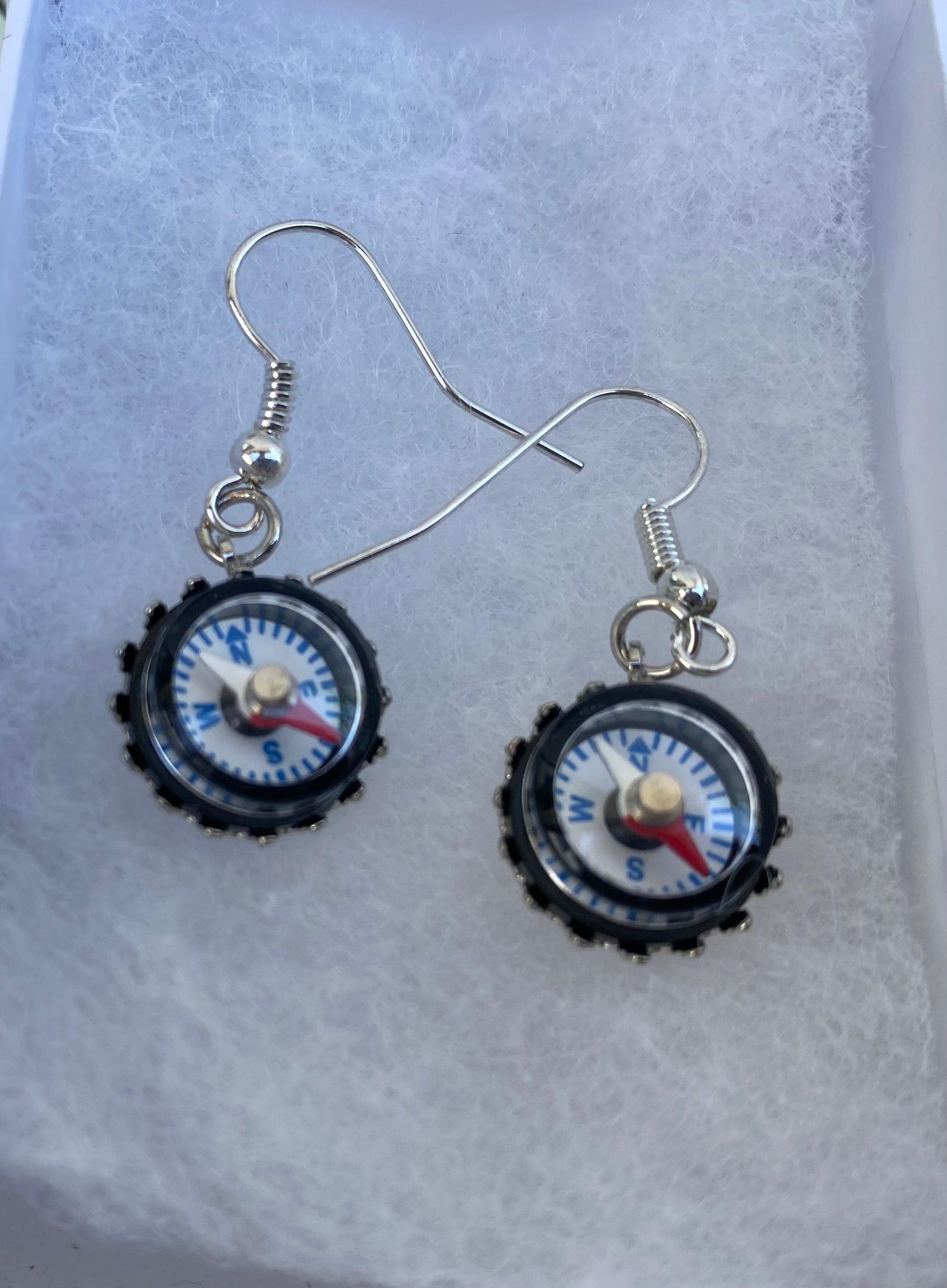 Compass; Explorer Earrings