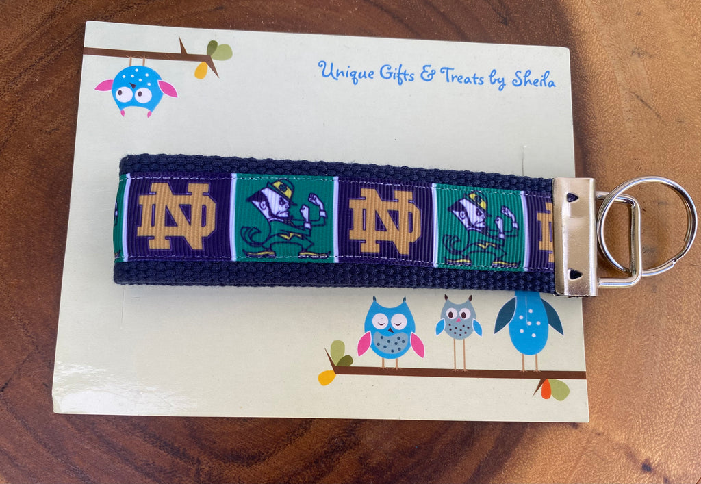 Indiana College Keychain; Keyfob