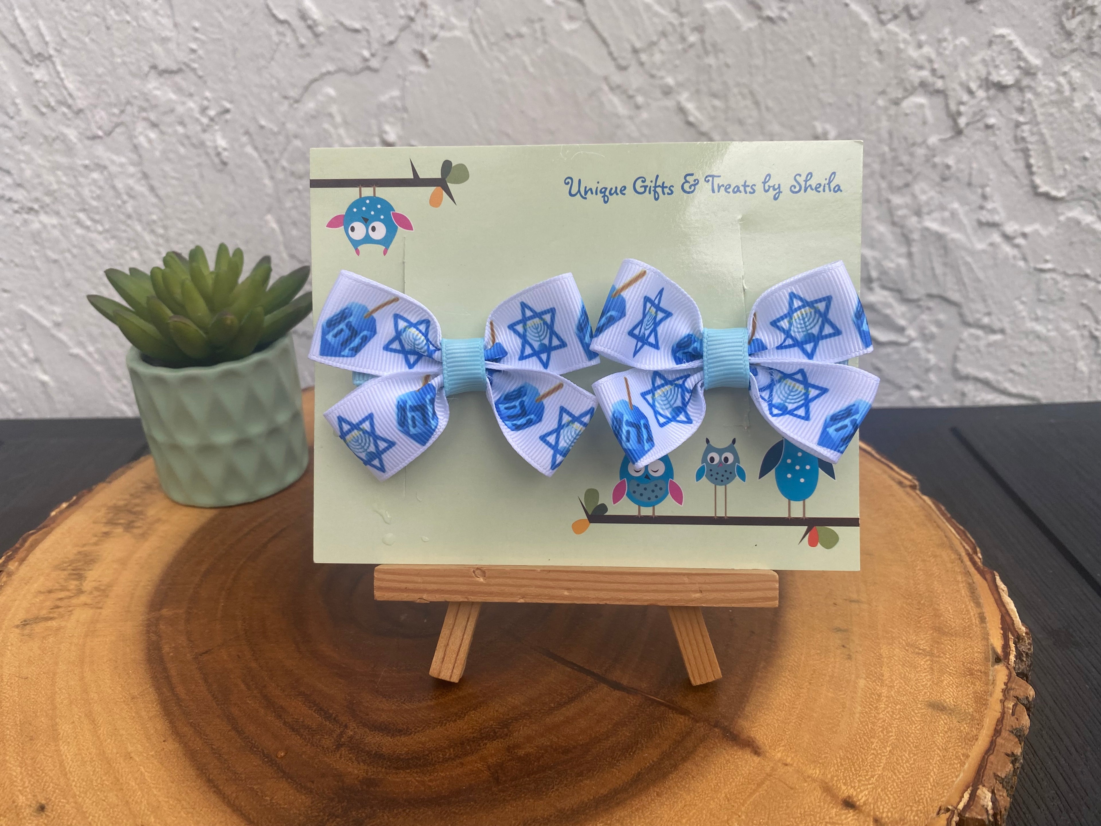 Hanukkah Hairbows; Chanukah Hairbows