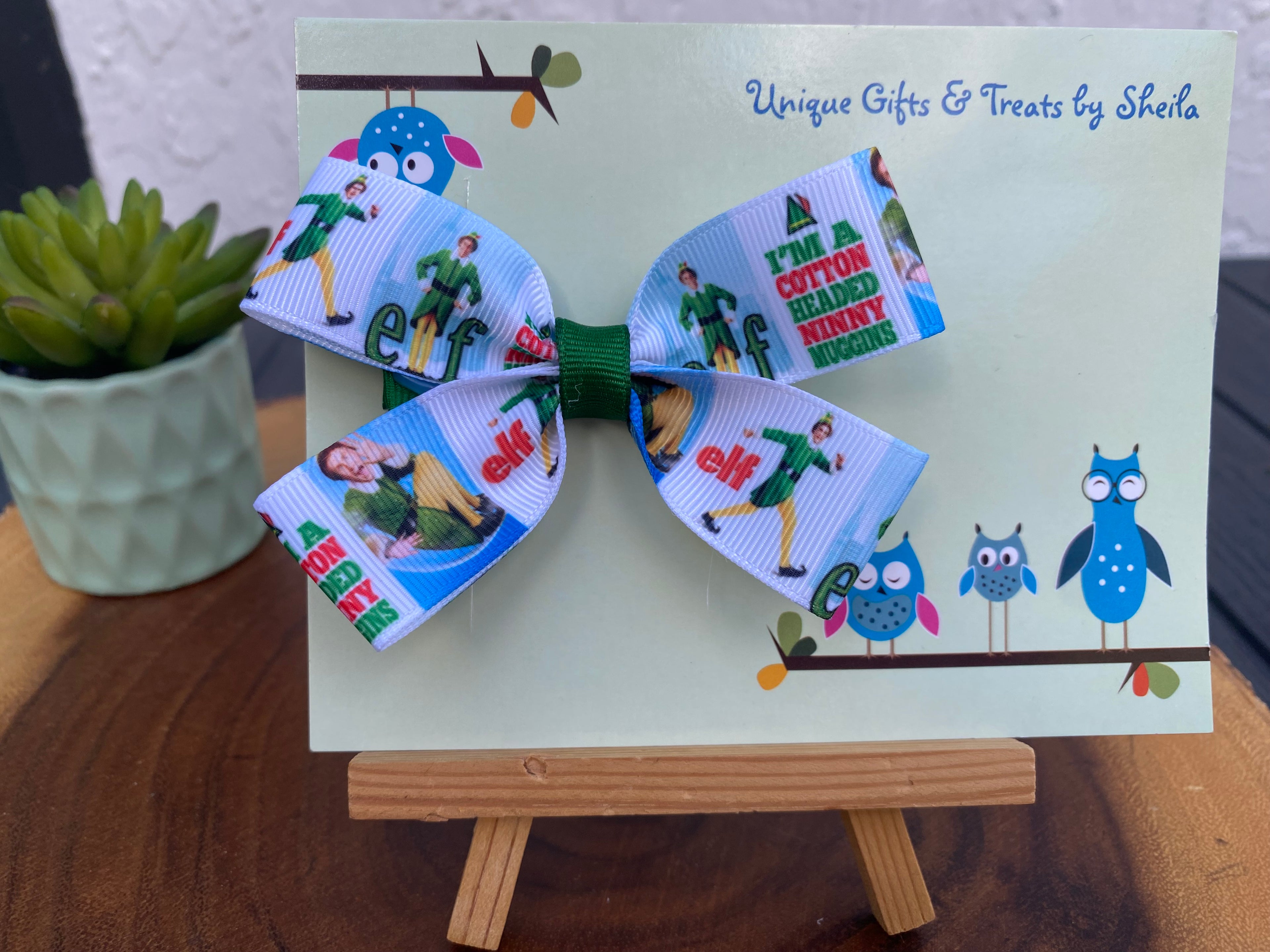 Elf Christmas Hairbow