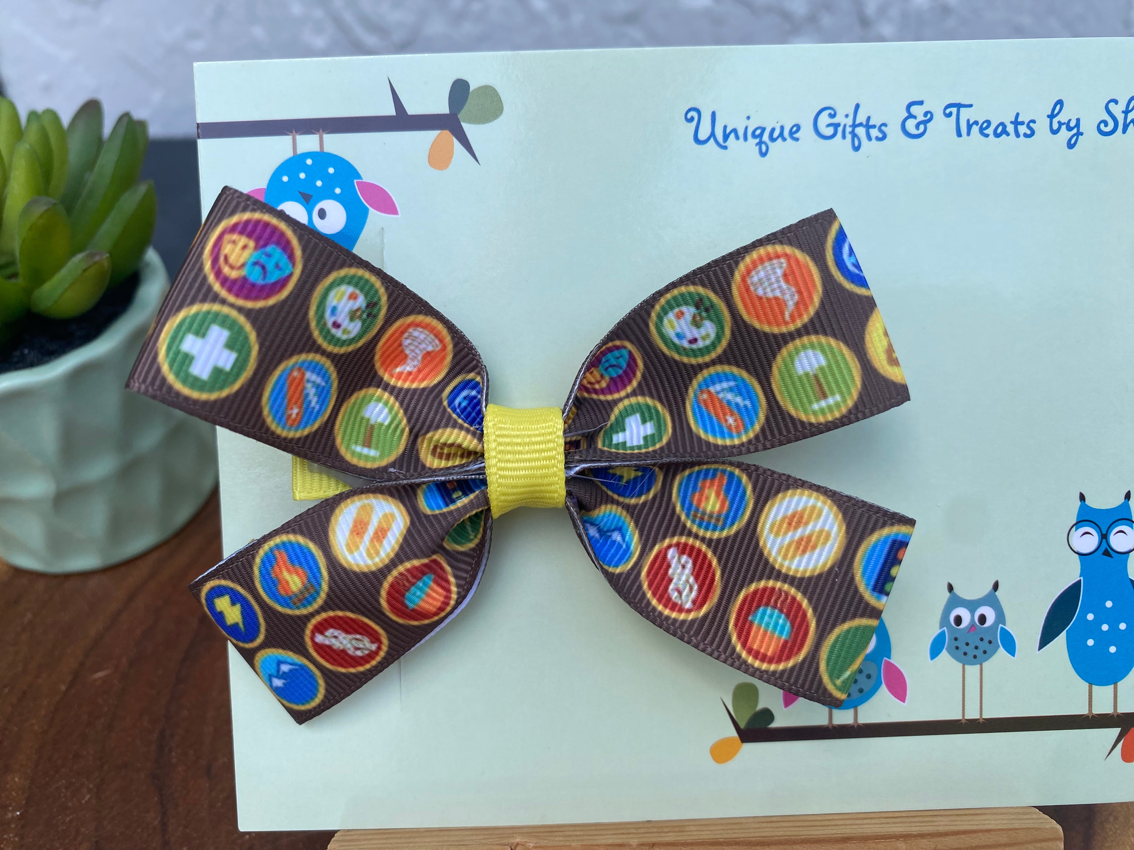 Disney Up; Wilderness Explorer Badge Hairbow