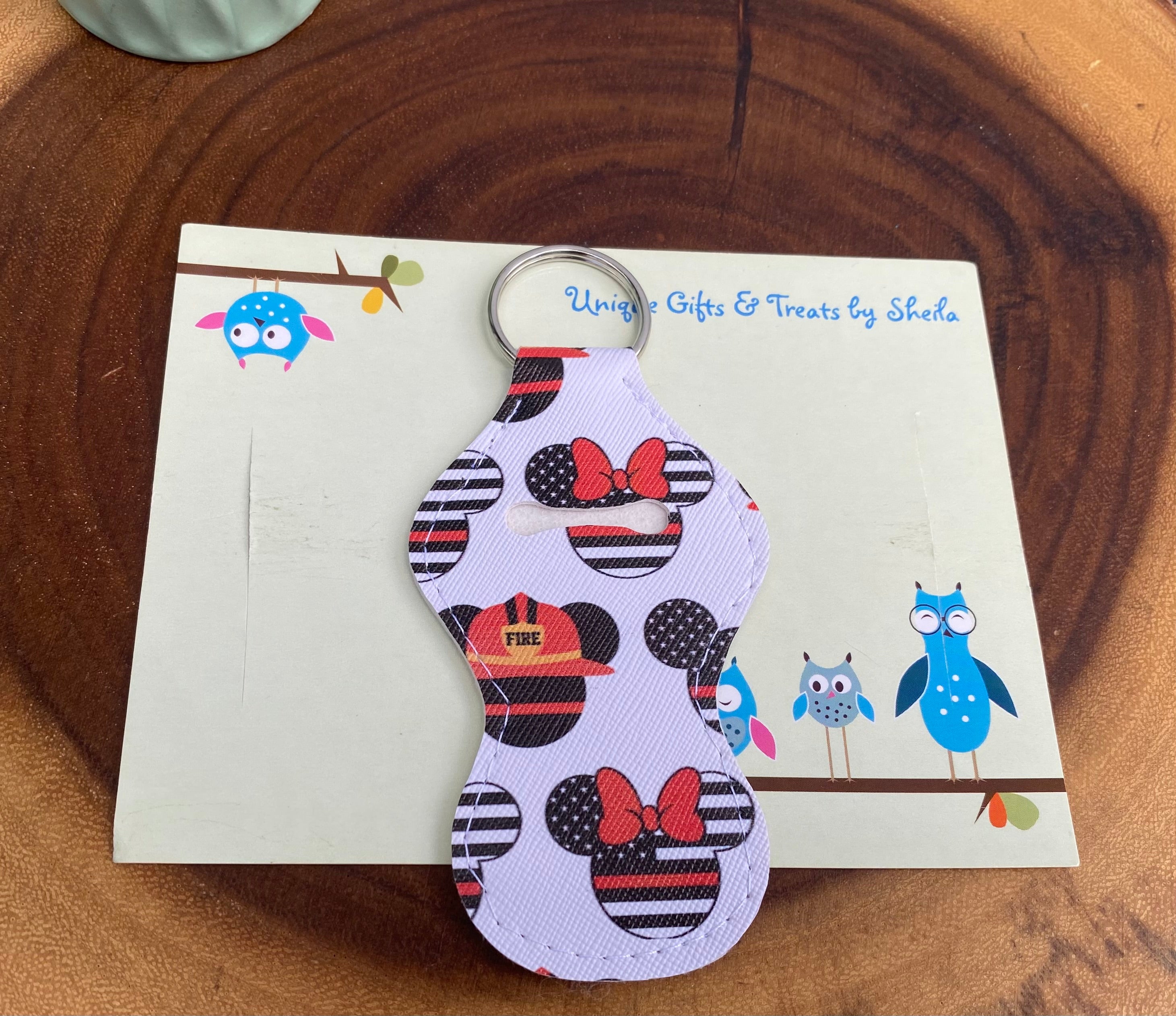 Firefighter Mickey Lip Balm Holder