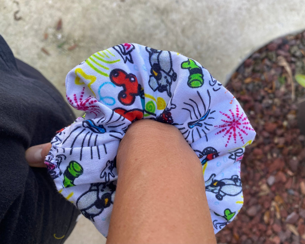 Disney Sketch Print Scrunchie