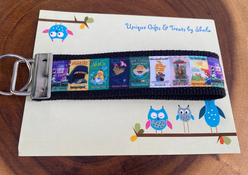 Disney Movie Posters Keychain; Keyfob