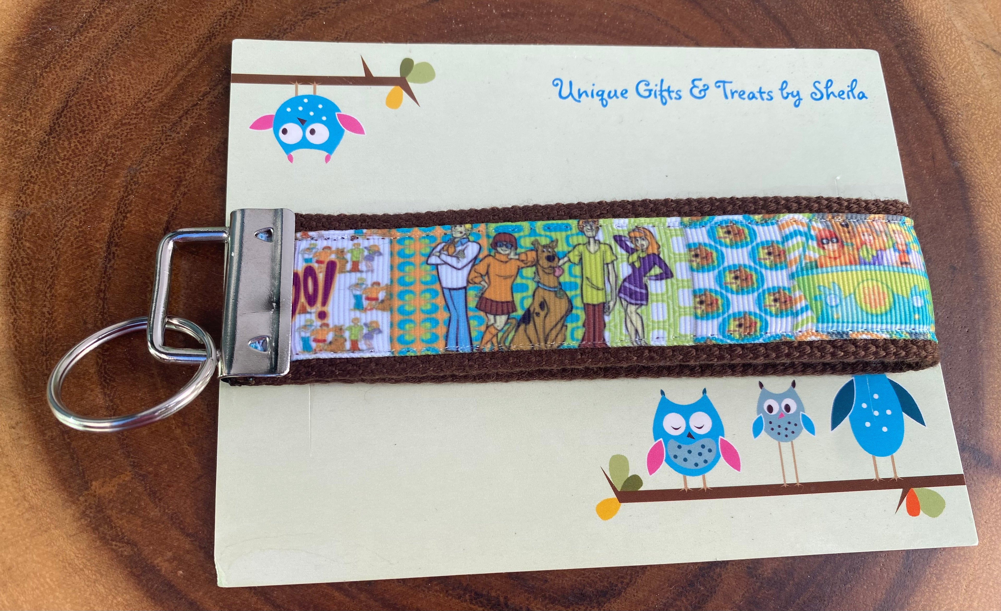 Hippie Dog and Gang Keychain; Keyfob