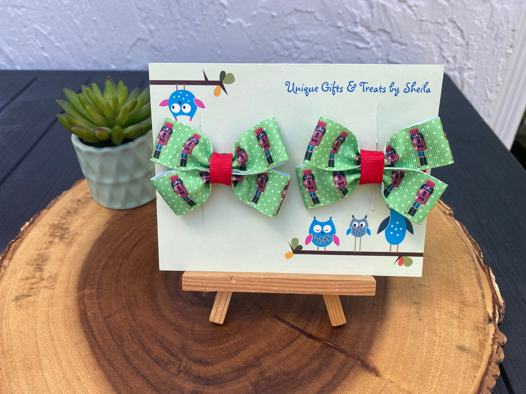 Christmas Nutcracker Hairbows