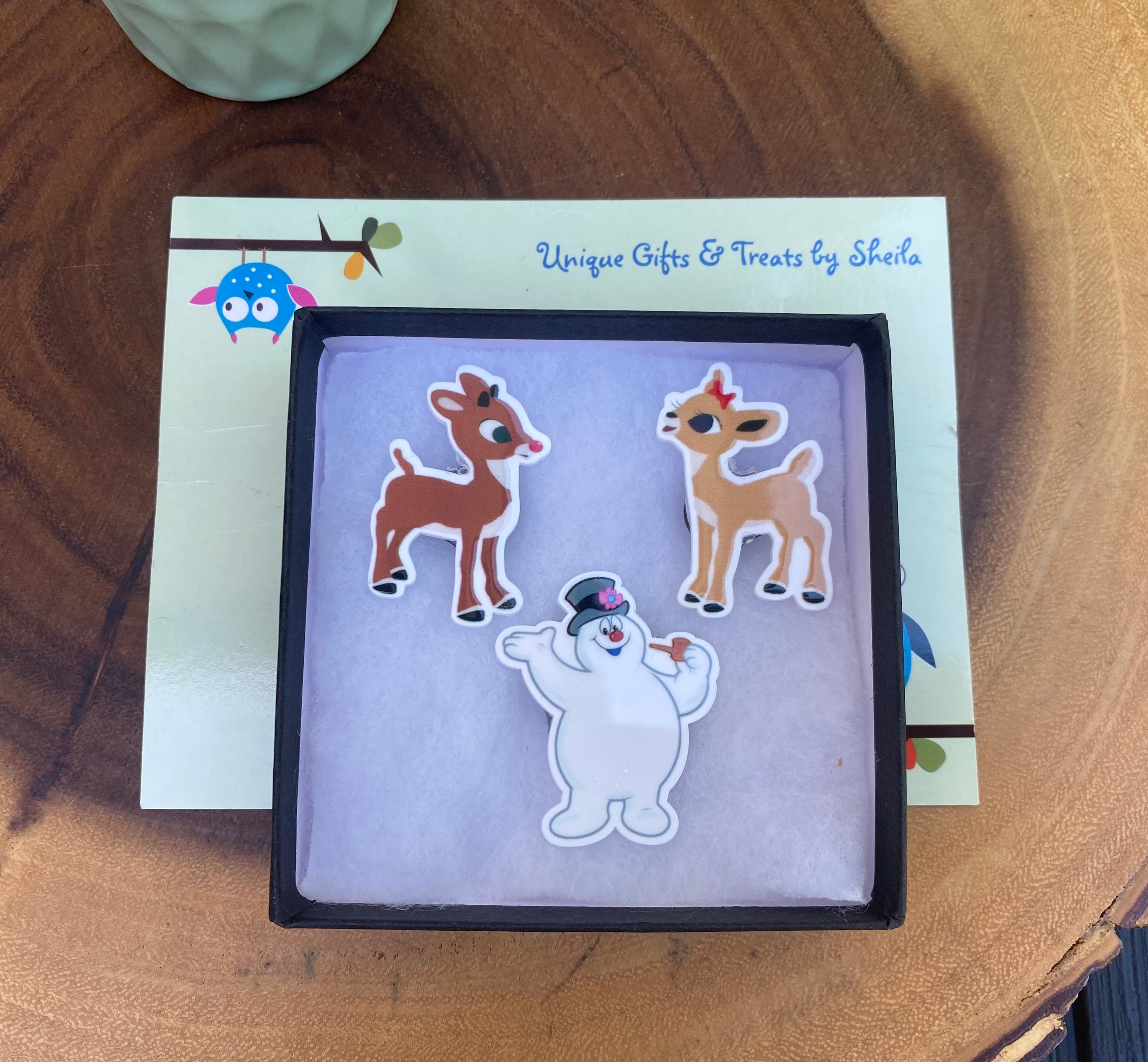 Christmas Magnets; Frosty Magnet; Rudolph Magnet