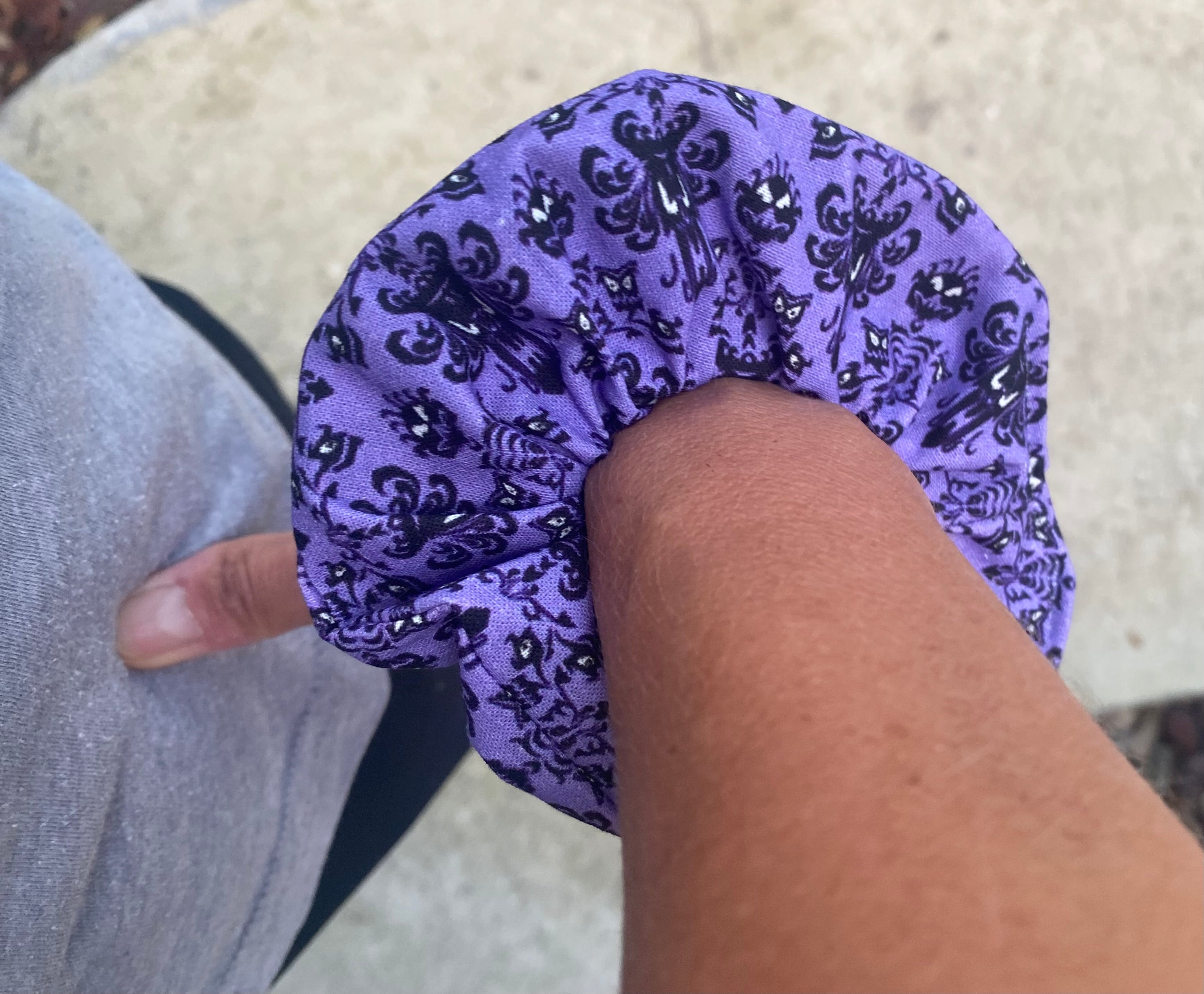 Haunted Mansion Wallpaper Scrunchie