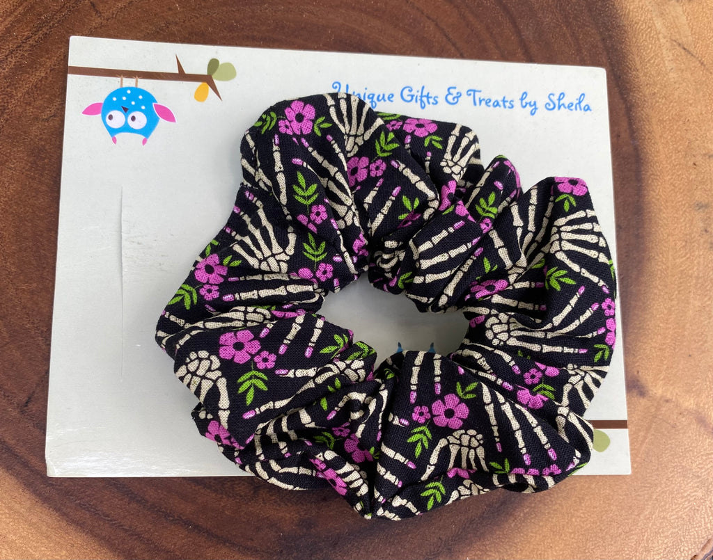 Skeleton Hand Scrunchie