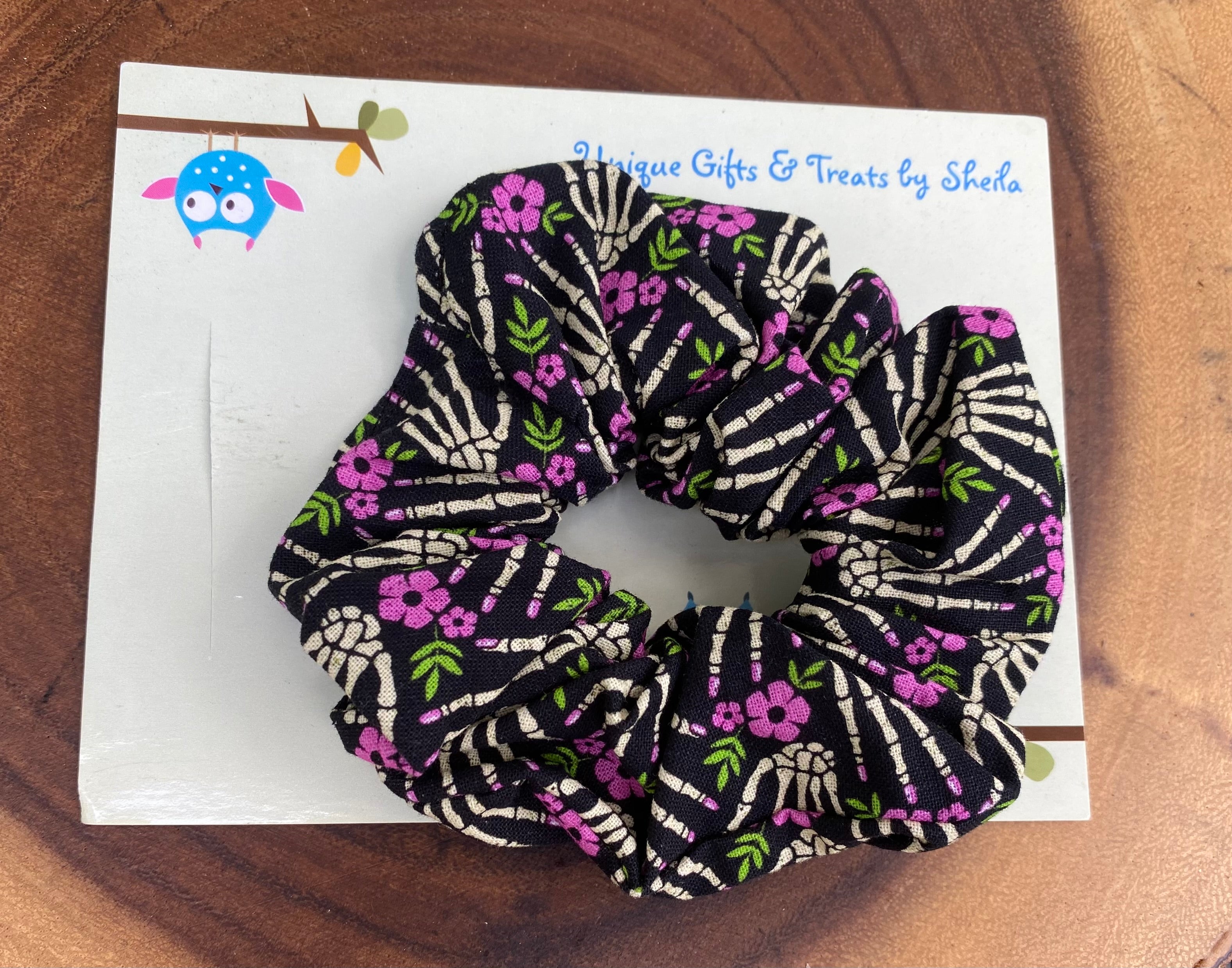 Skeleton Hand Scrunchie