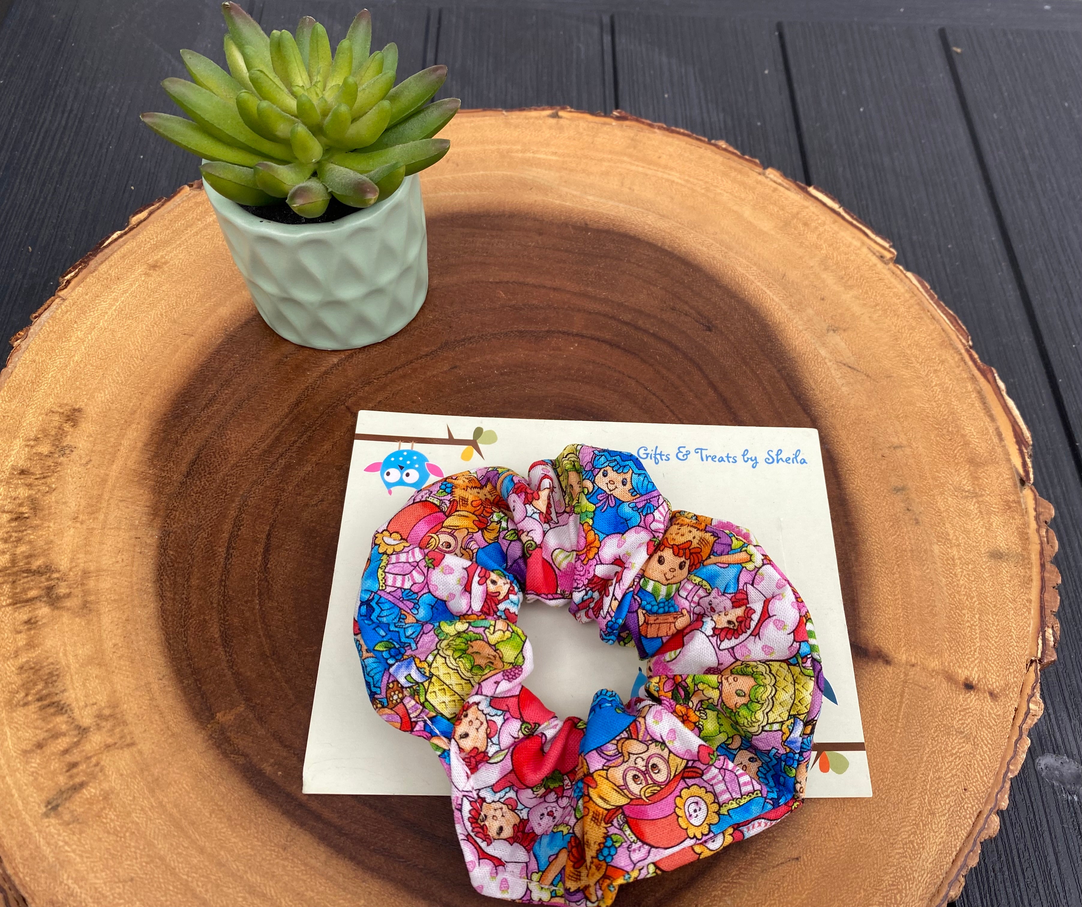 Strawberry Doll and Friends Scrunchie