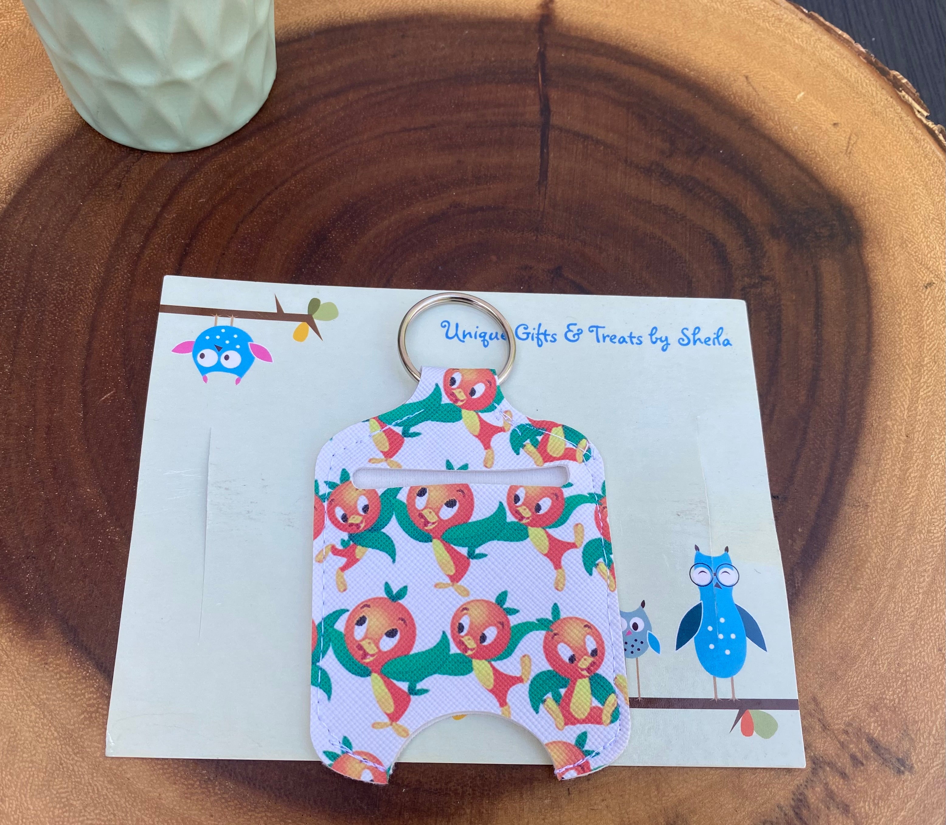 Orange Bird Hand Sanitizer Holder