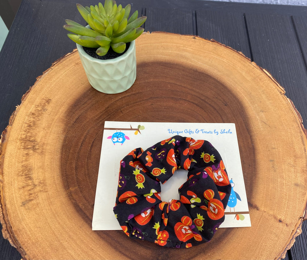 Mickey Pumpkins Halloween Scrunchie