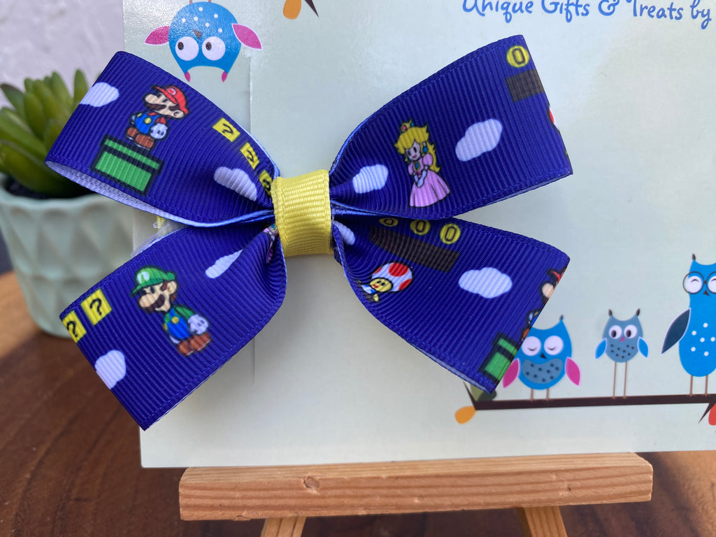 Video Game; Epic; Plumber Brothers Hairbow