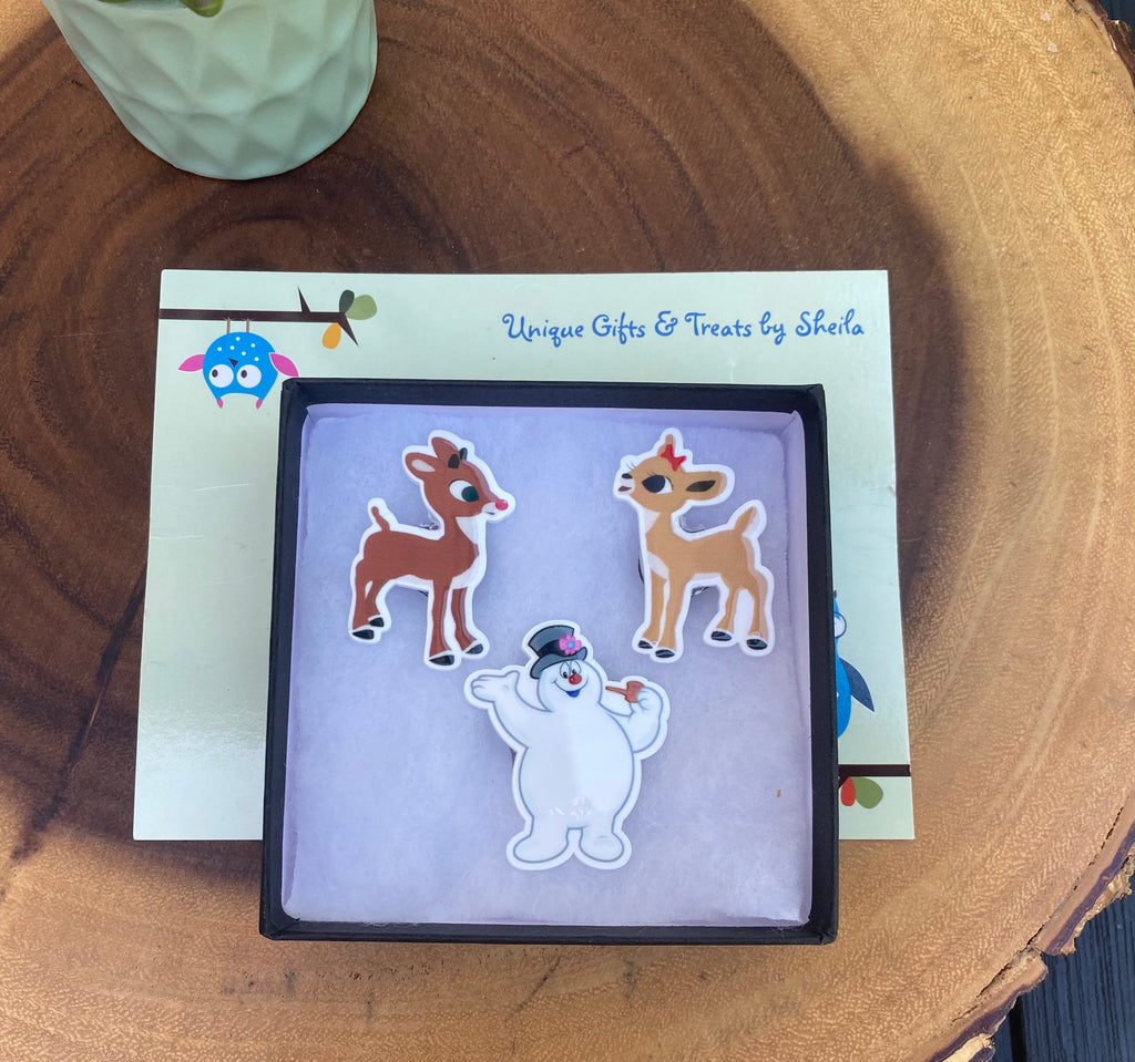 Christmas Magnets; Frosty Magnet; Rudolph Magnet