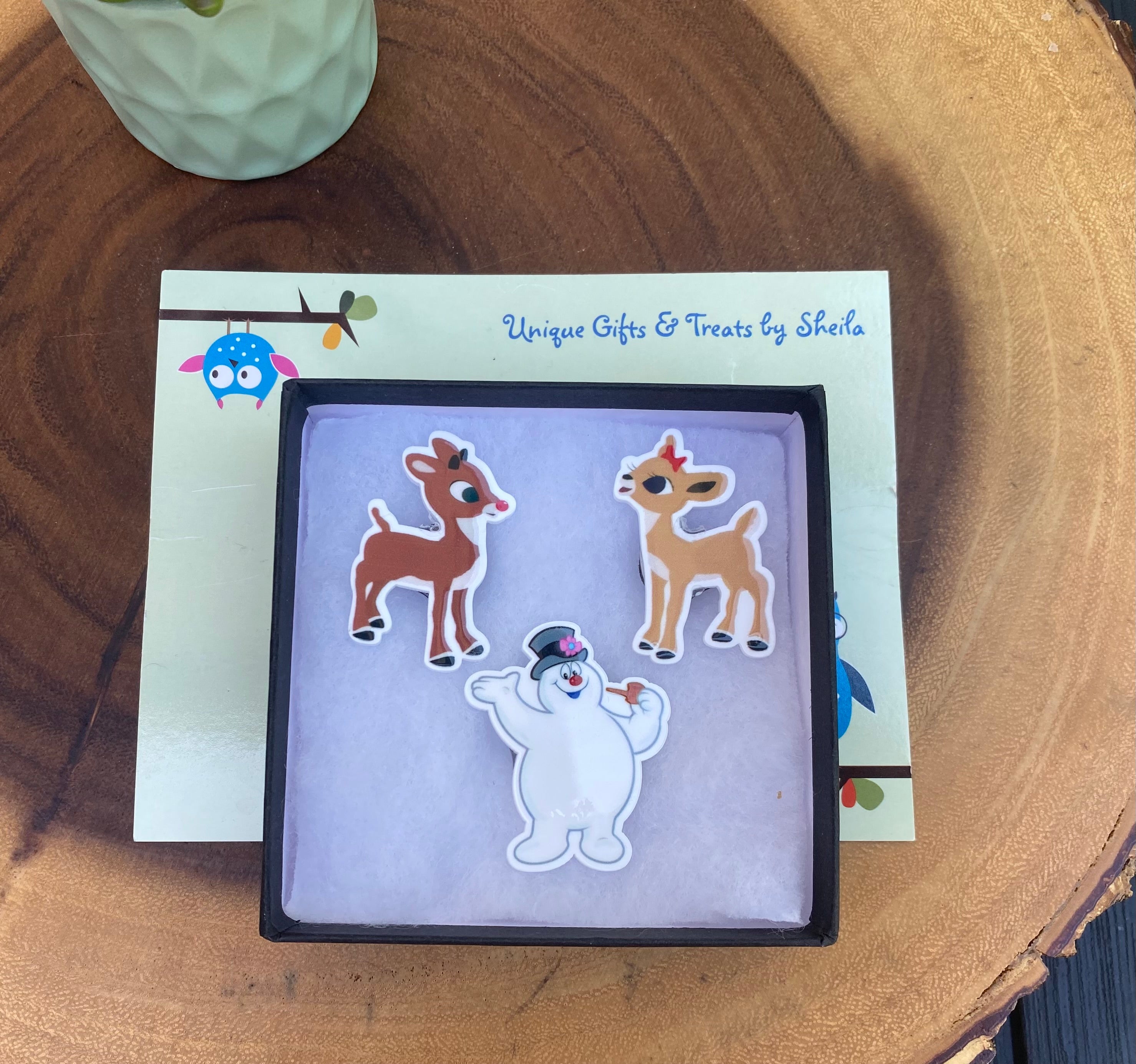 Christmas Magnets; Frosty Magnet; Rudolph Magnet