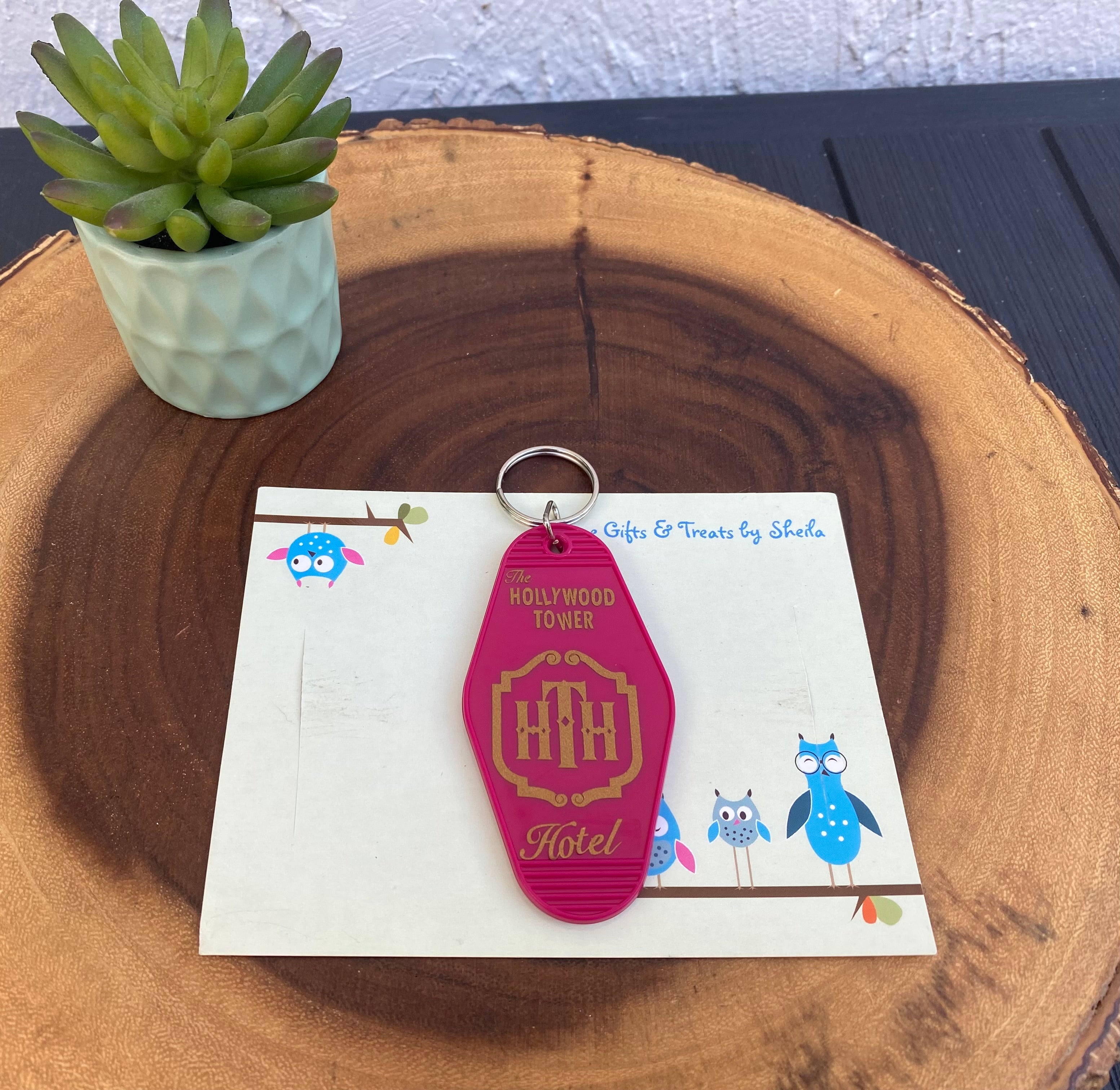 Hollywood Tower of Terror Motel Keychain